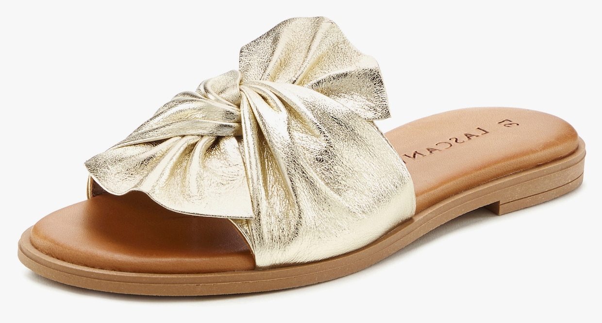 LASCANA Slippers - goudkleur