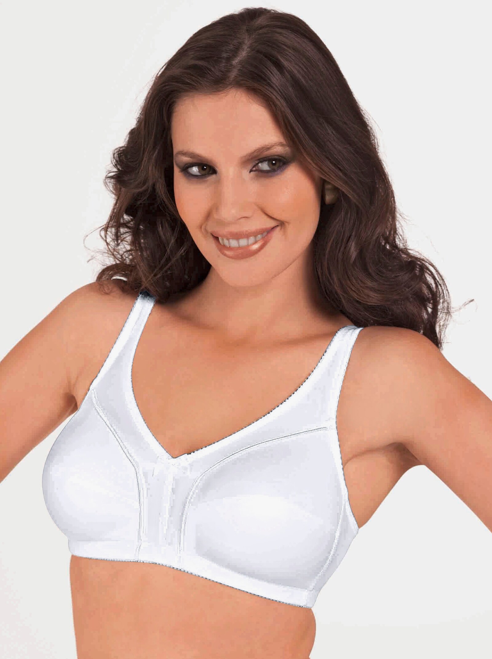 Viania BH ohne Bügel mit verstärkten Untercups - weiß