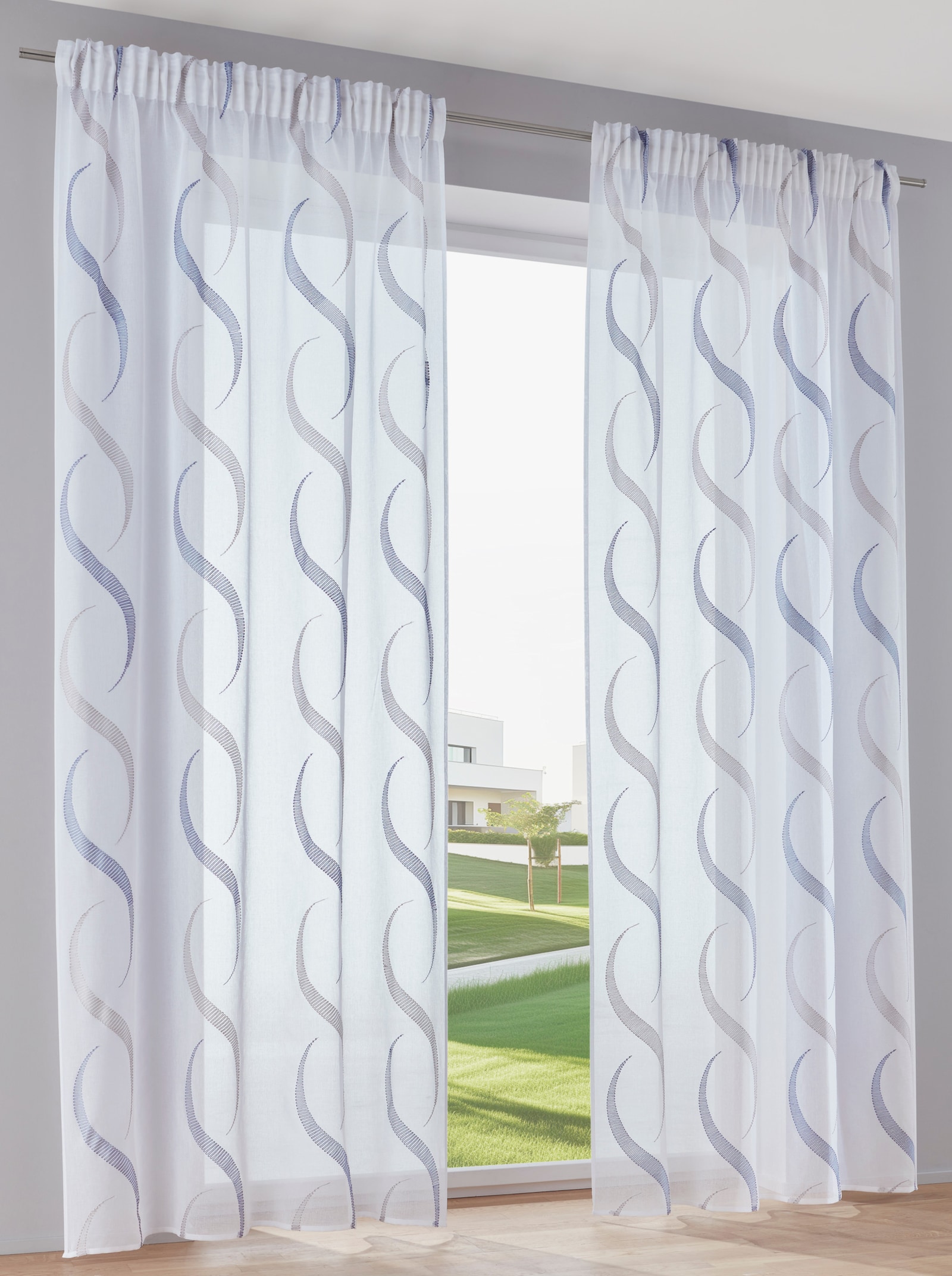 heine home Dekostore - weiß-blau