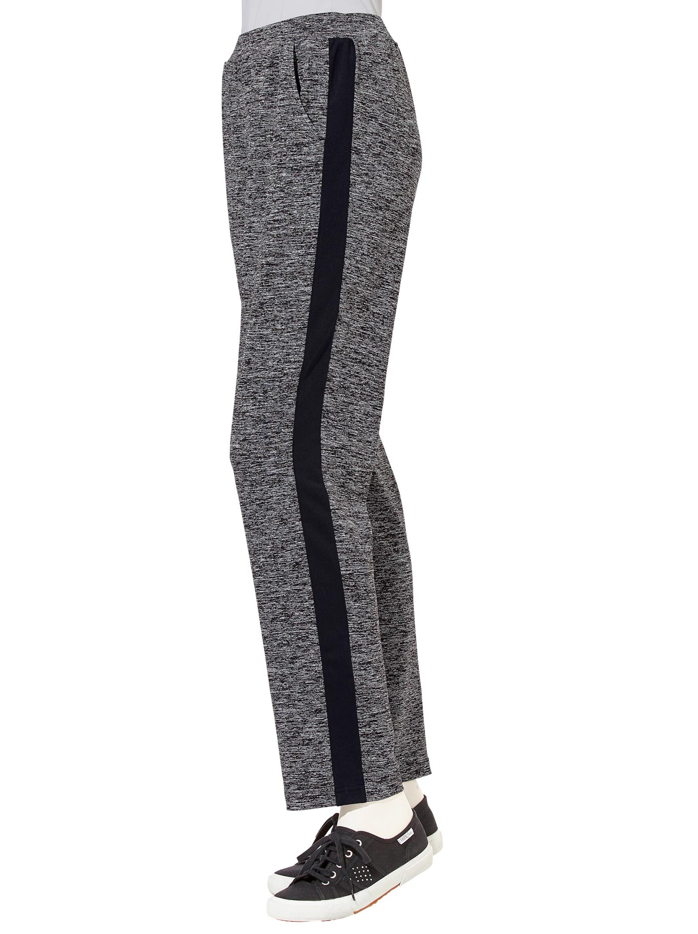 Freizeithose - grau-meliert