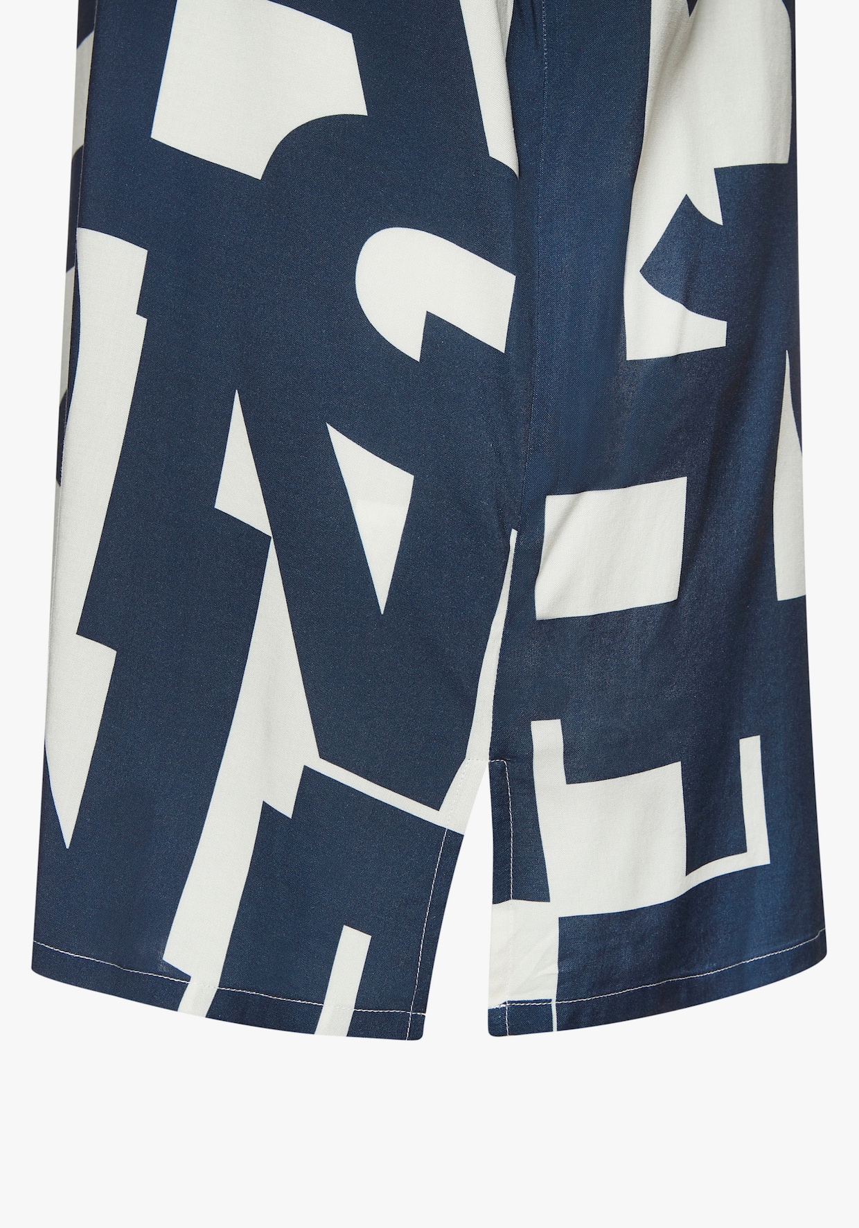 Chemise de nuit - bleu foncé-blanc à motifs