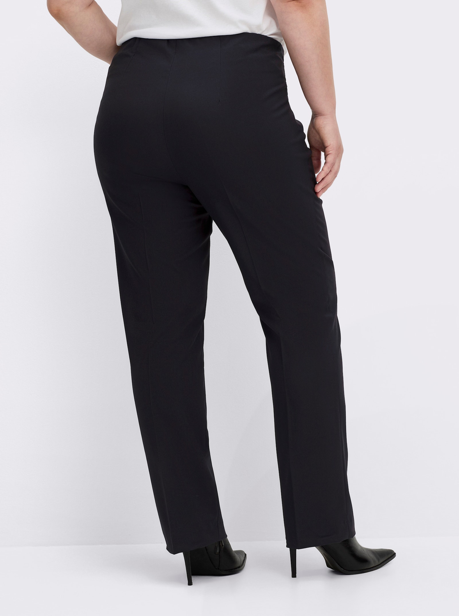 Come on Bügelfaltenhose in Bauch-weg-Form - marine