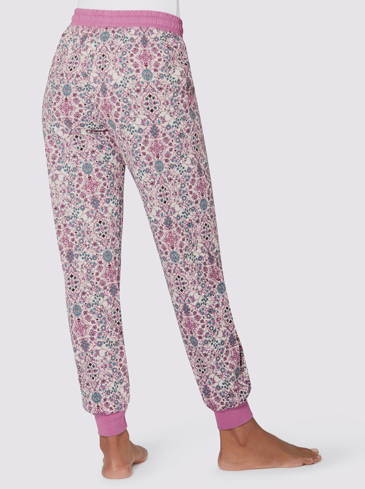 wäschepur Pyjama-Broek - roze geprint