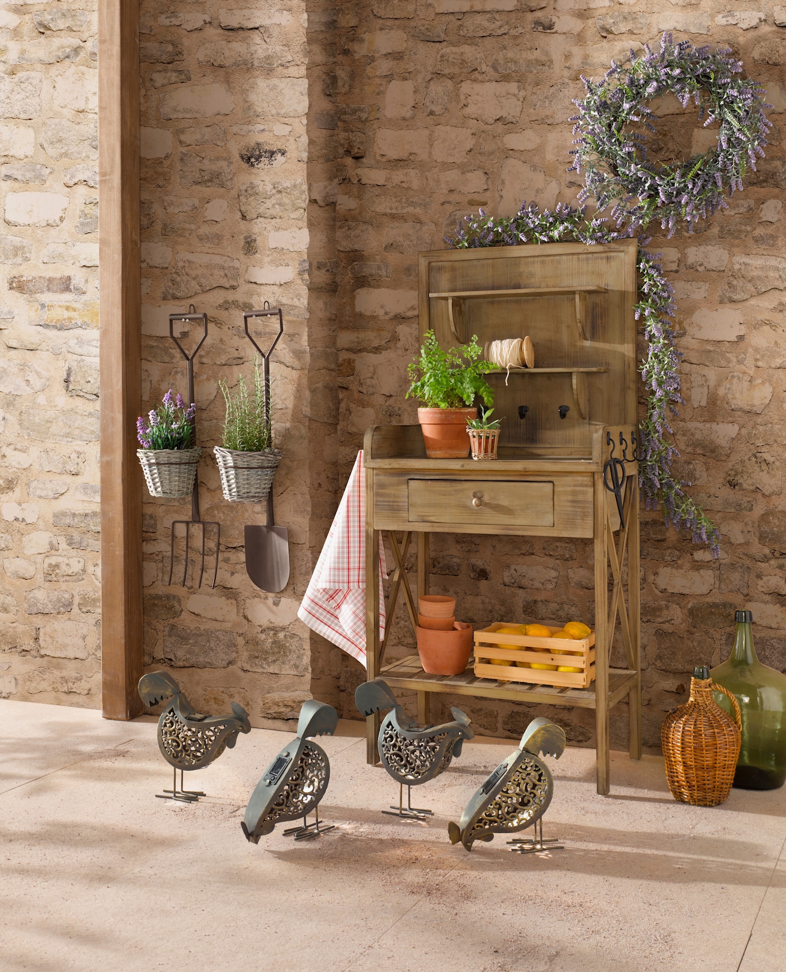 Gasper Decoratieve plantenmand - bruin/naturel