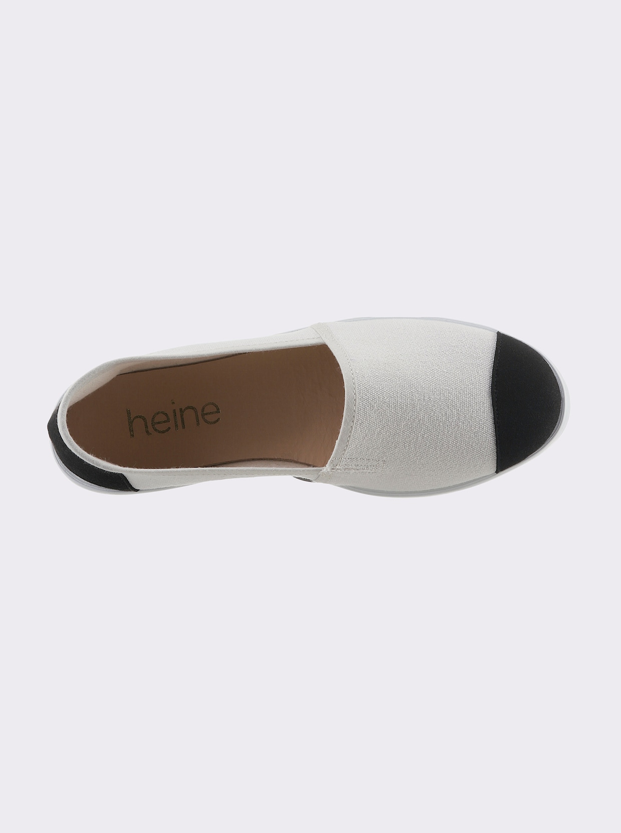 heine Slipper - ecru-schwarz