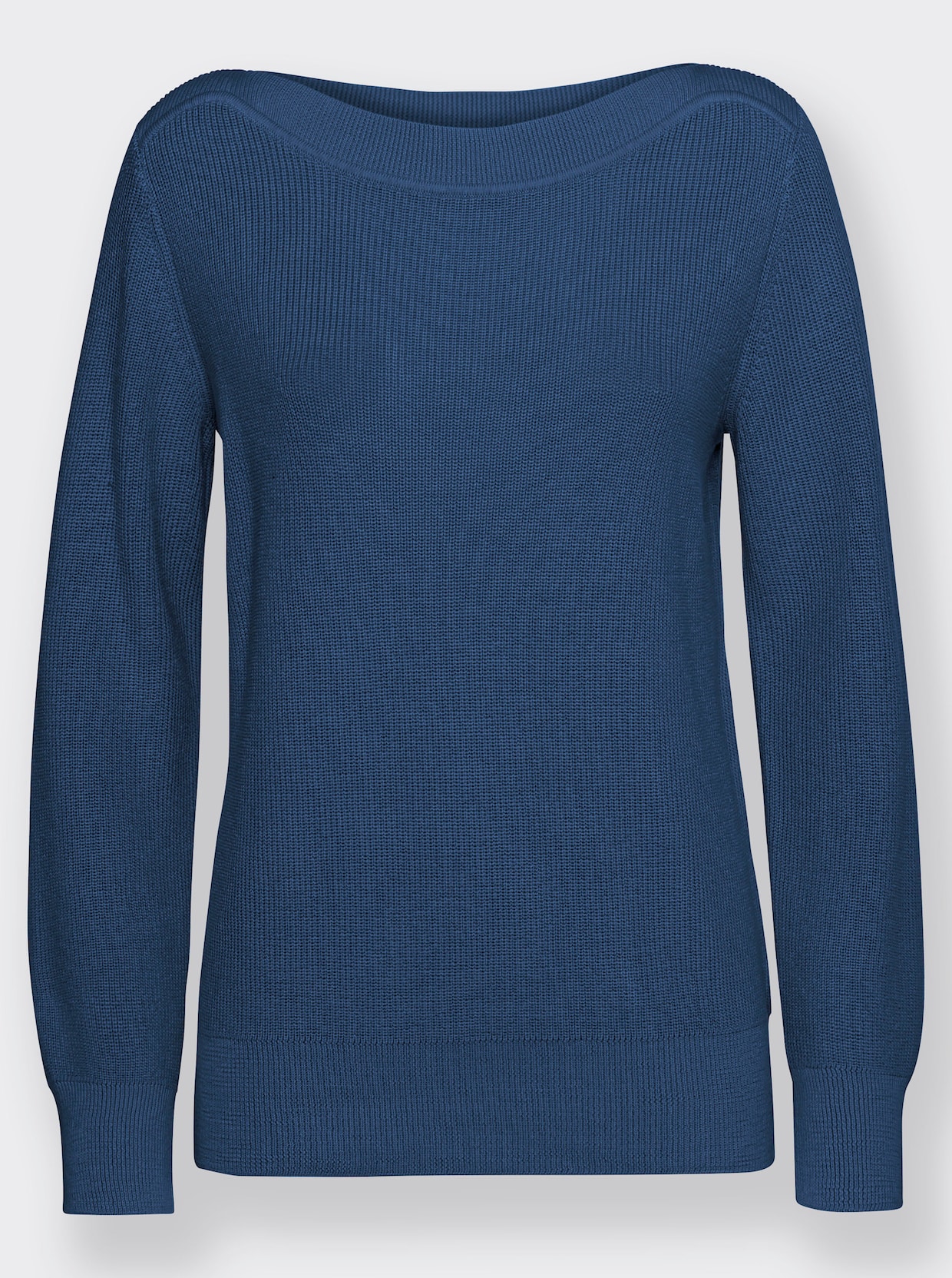 Pletený pulóver - džínsová modrá