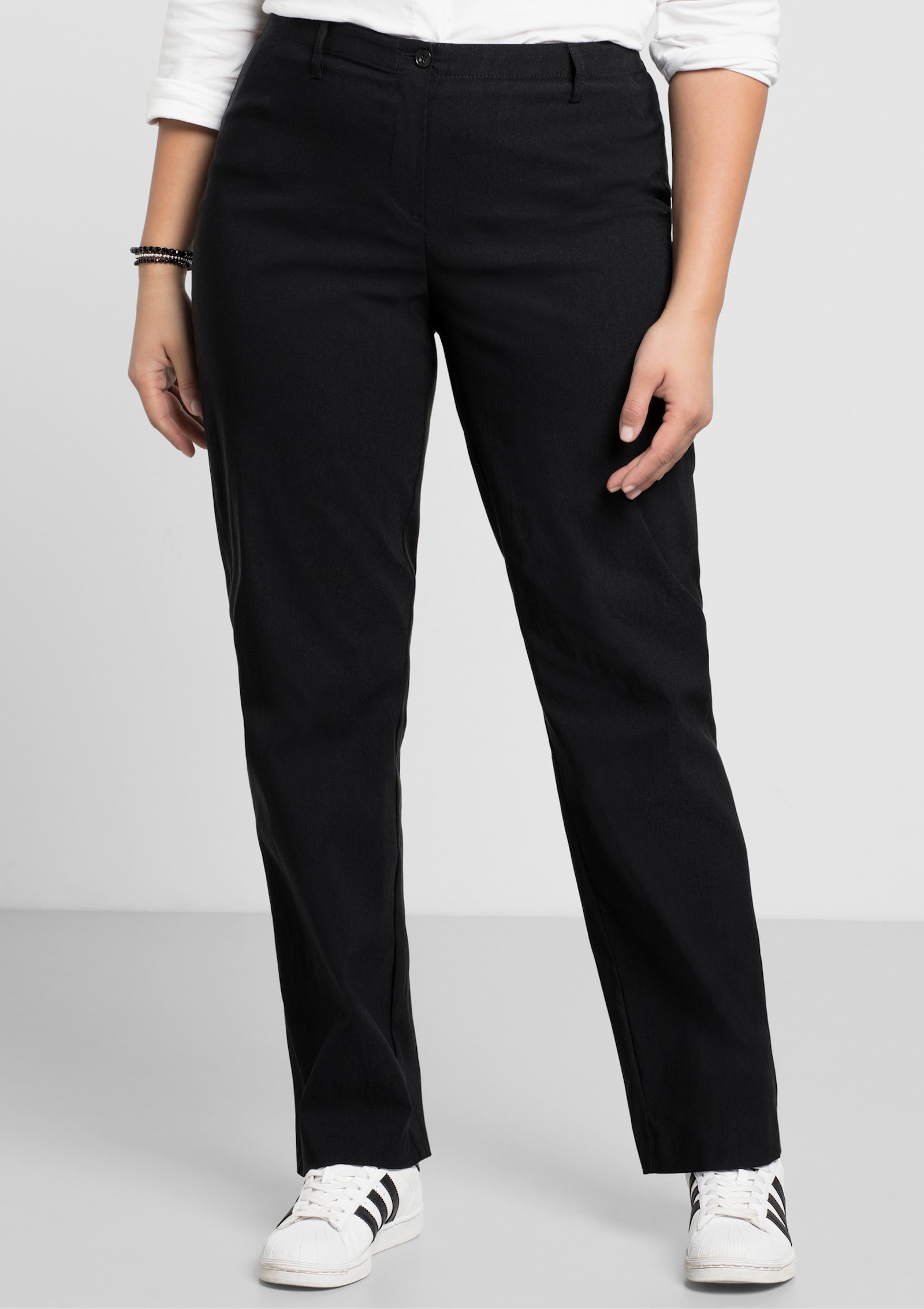 sheego Bengalinhose in gerader Form - schwarz