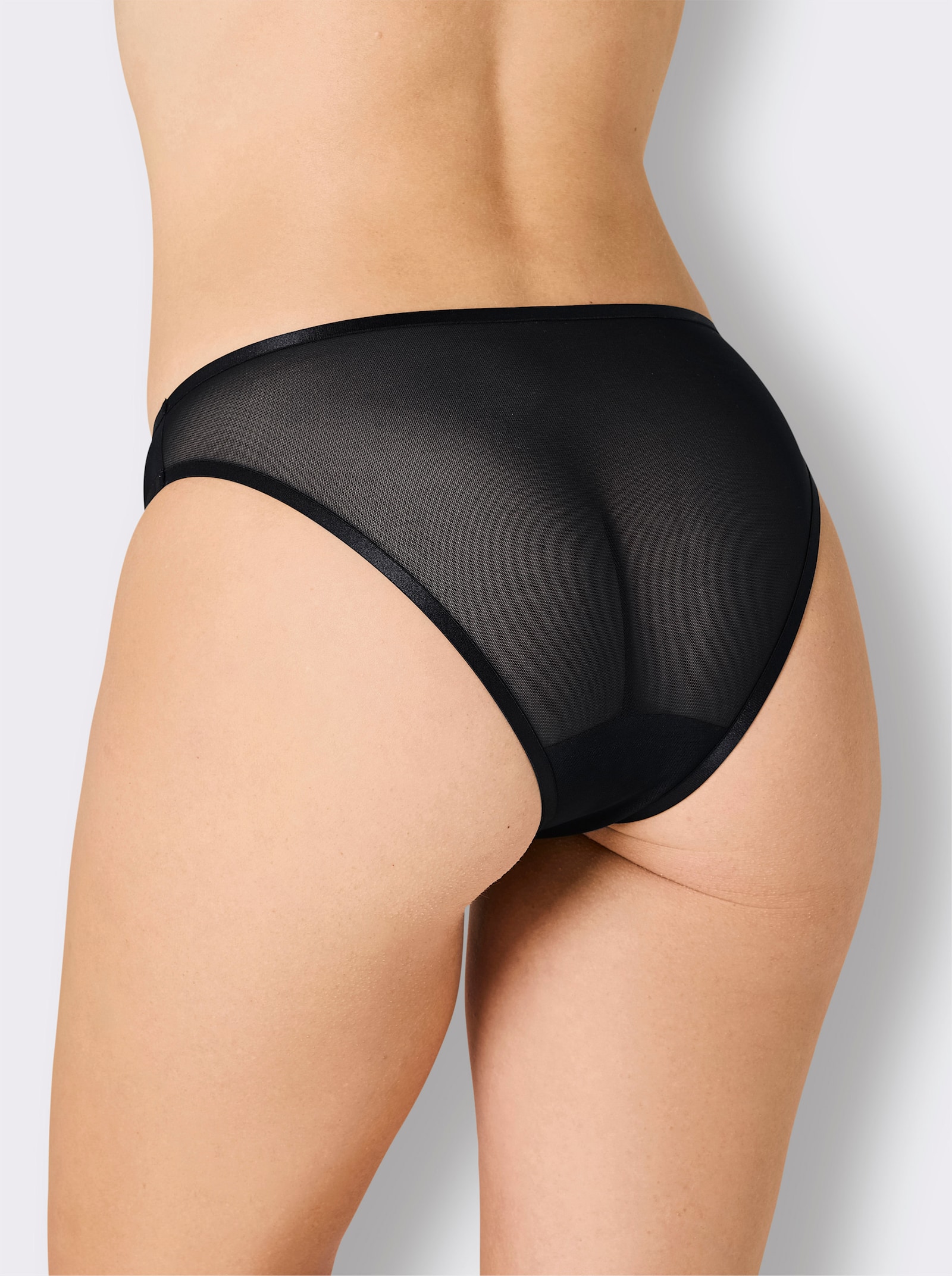 Minislip mit flachen Nähten - schwarz