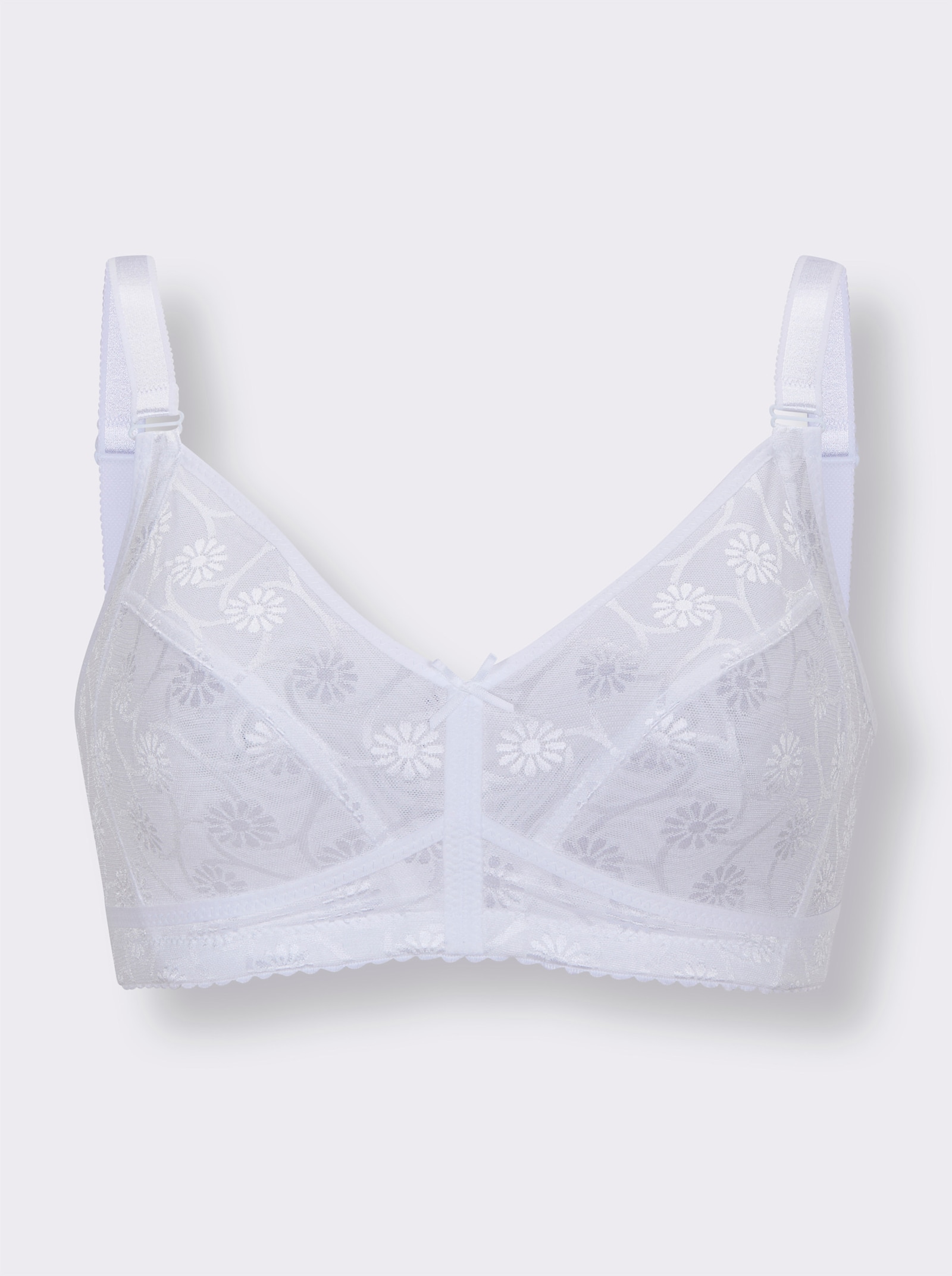 wäschepur BH ohne Bügel - weiß
