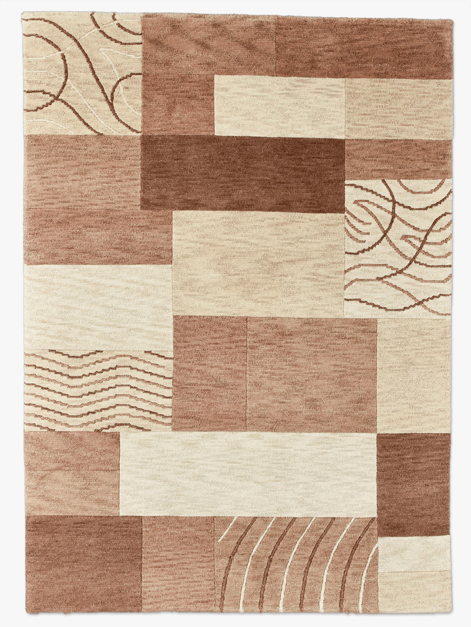 Theko Teppich - braun