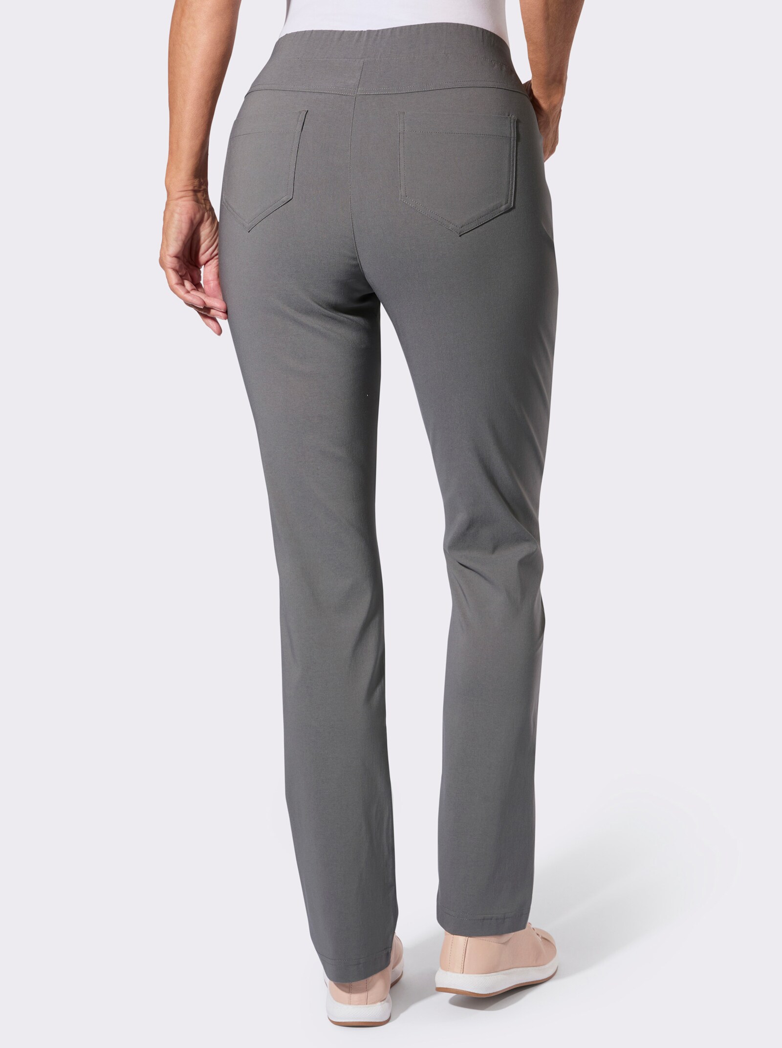 Stretch-Hose in Bengalin-Qualität - grau