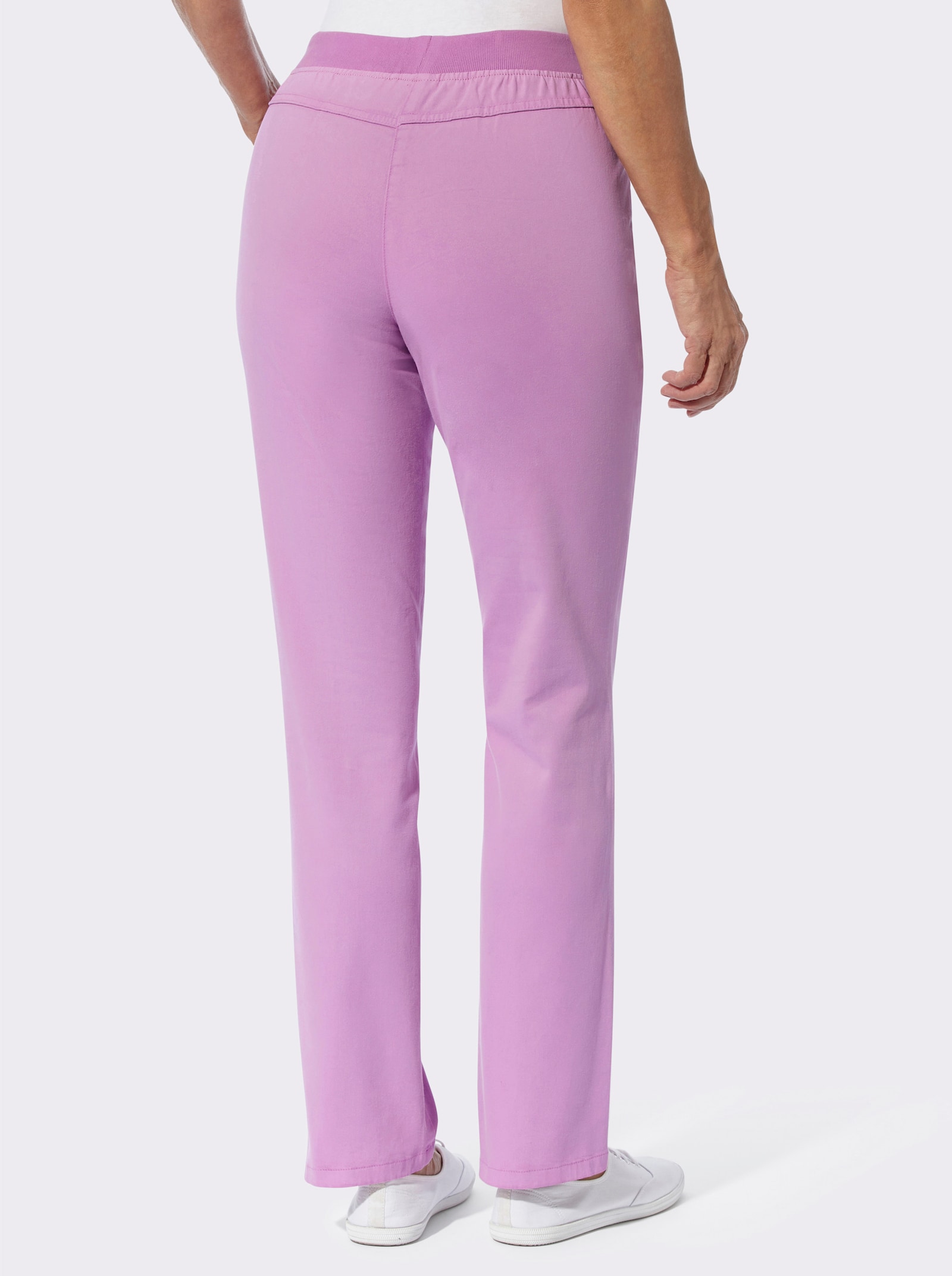 Schlupfhose in Twill-Qualität - orchidee