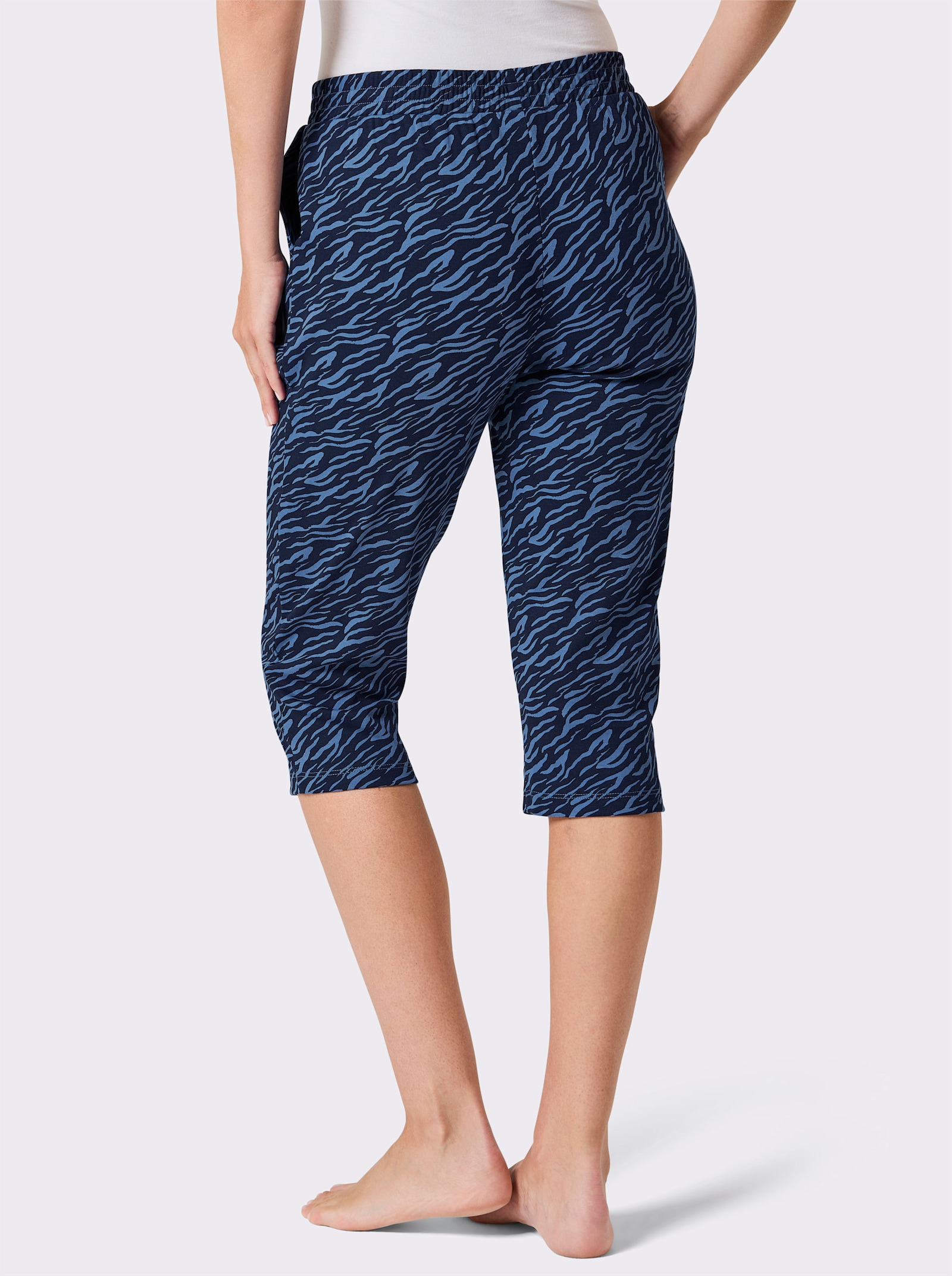 feel good Capri-legging - marine/middenblauw