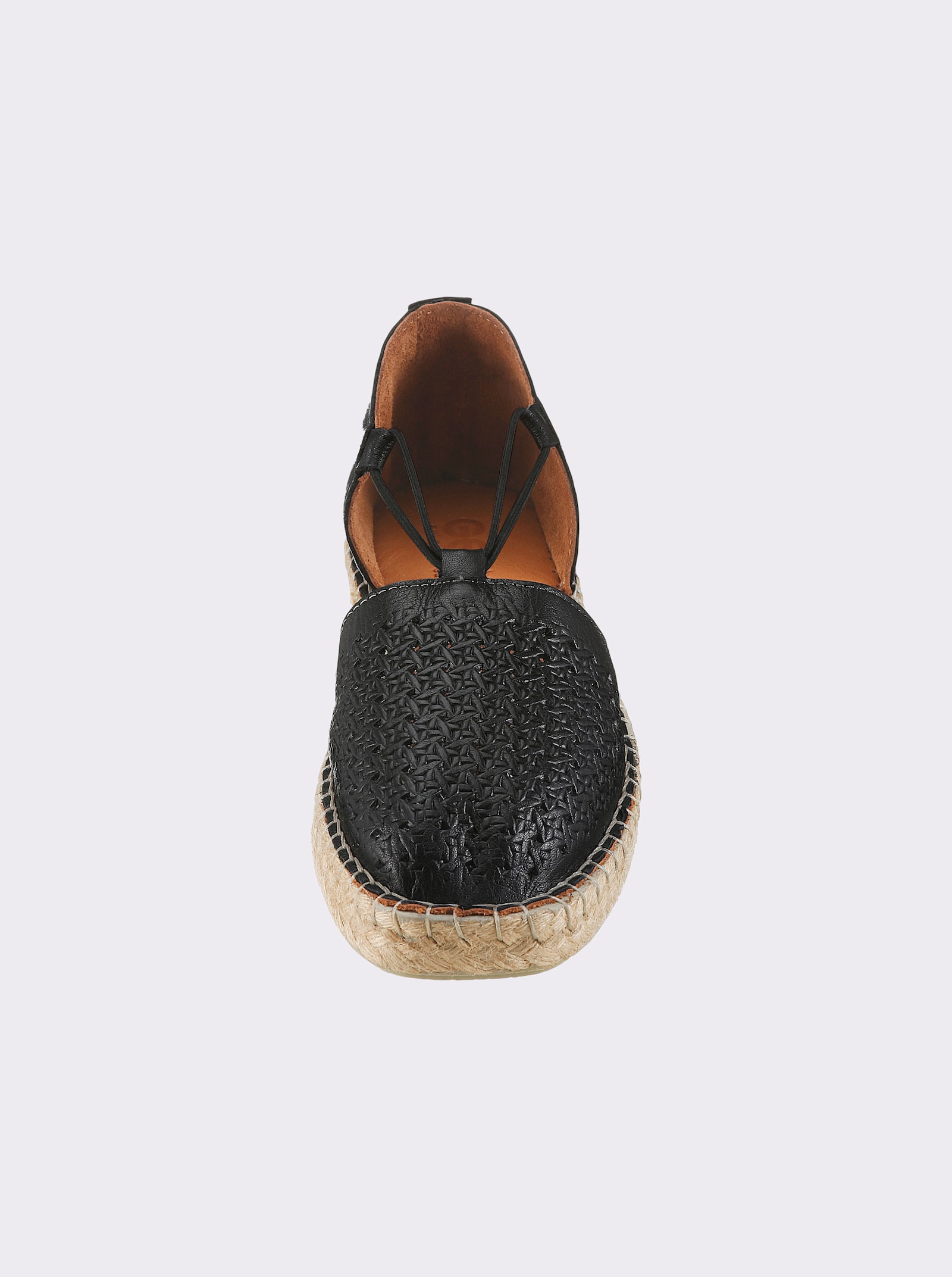 Gemini Slipper mit Gummizug - schwarz