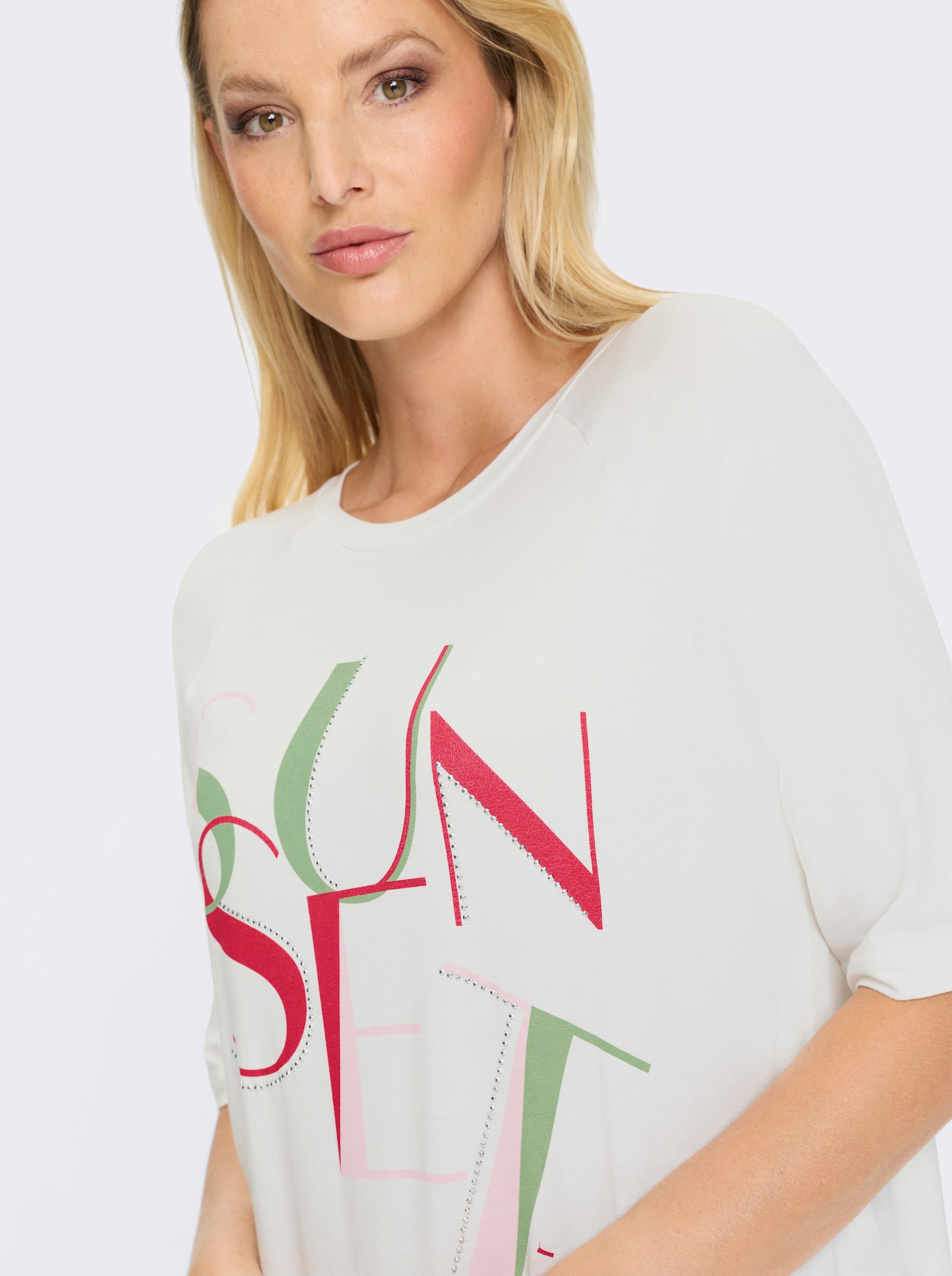 heine T-shirt avec inscription - écru