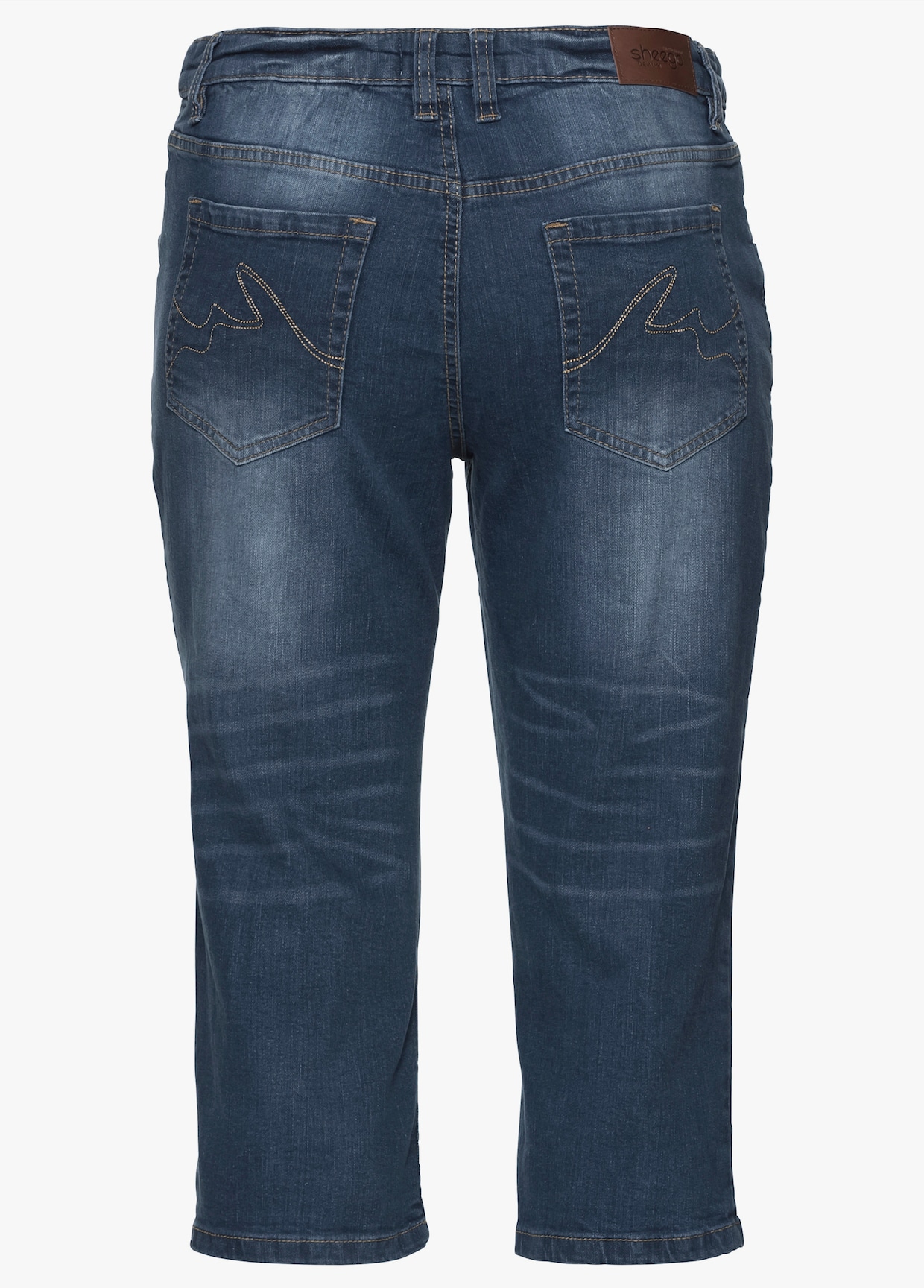 sheego Capri-jeans - blue denim