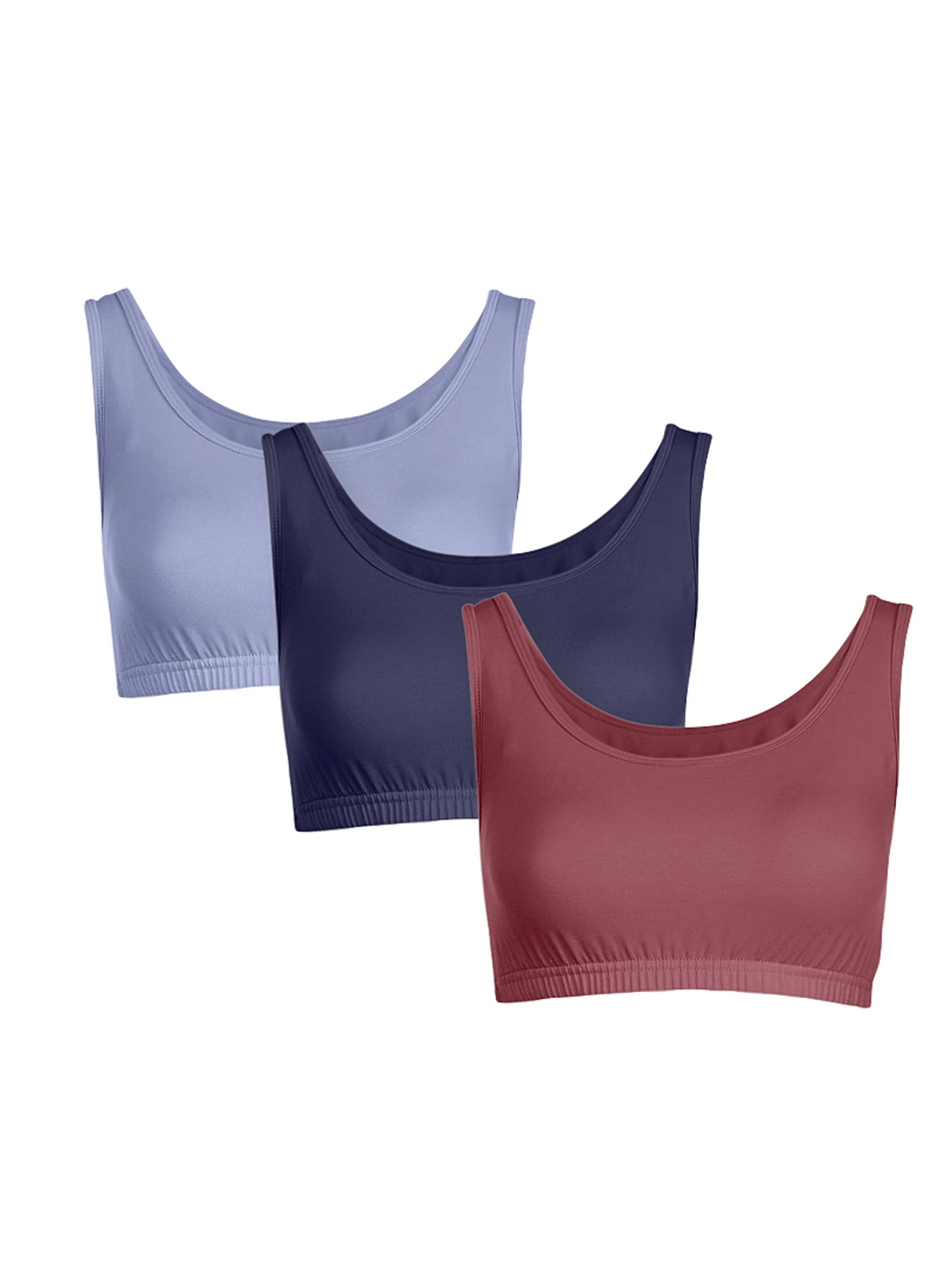 Bustier - bleu + marine + bordeaux