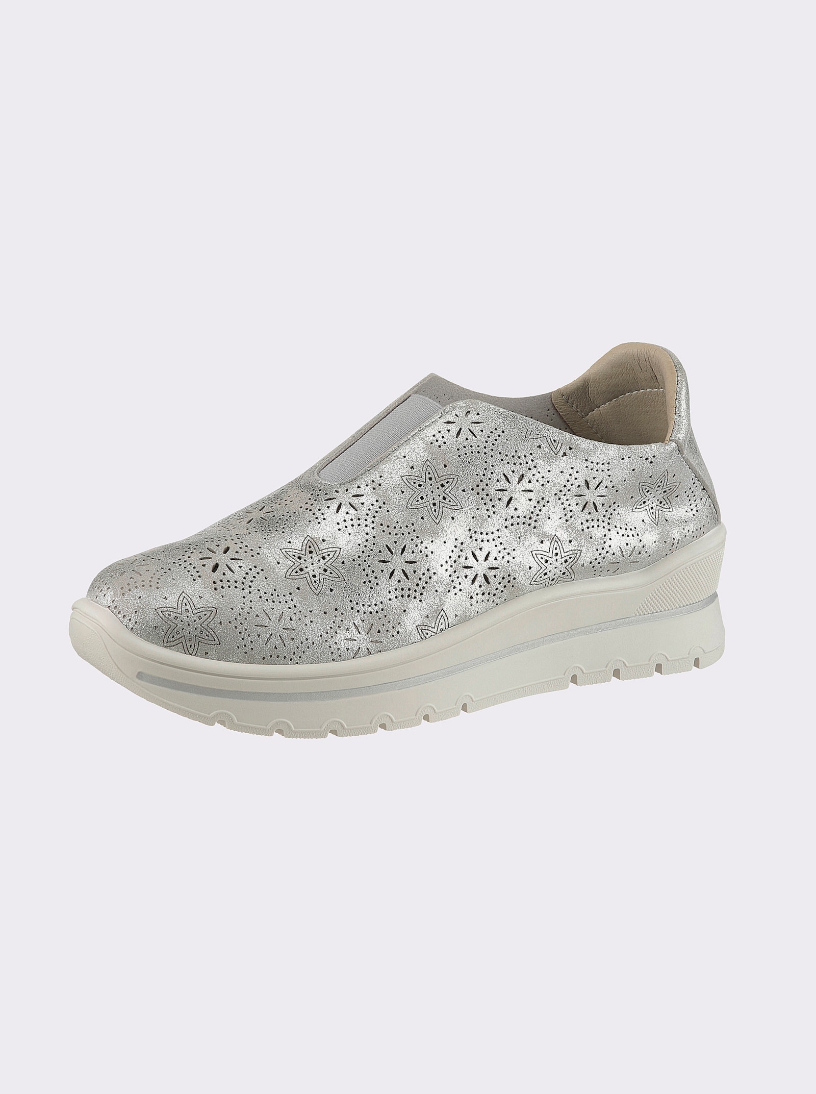 heine Slipper - silberfarben