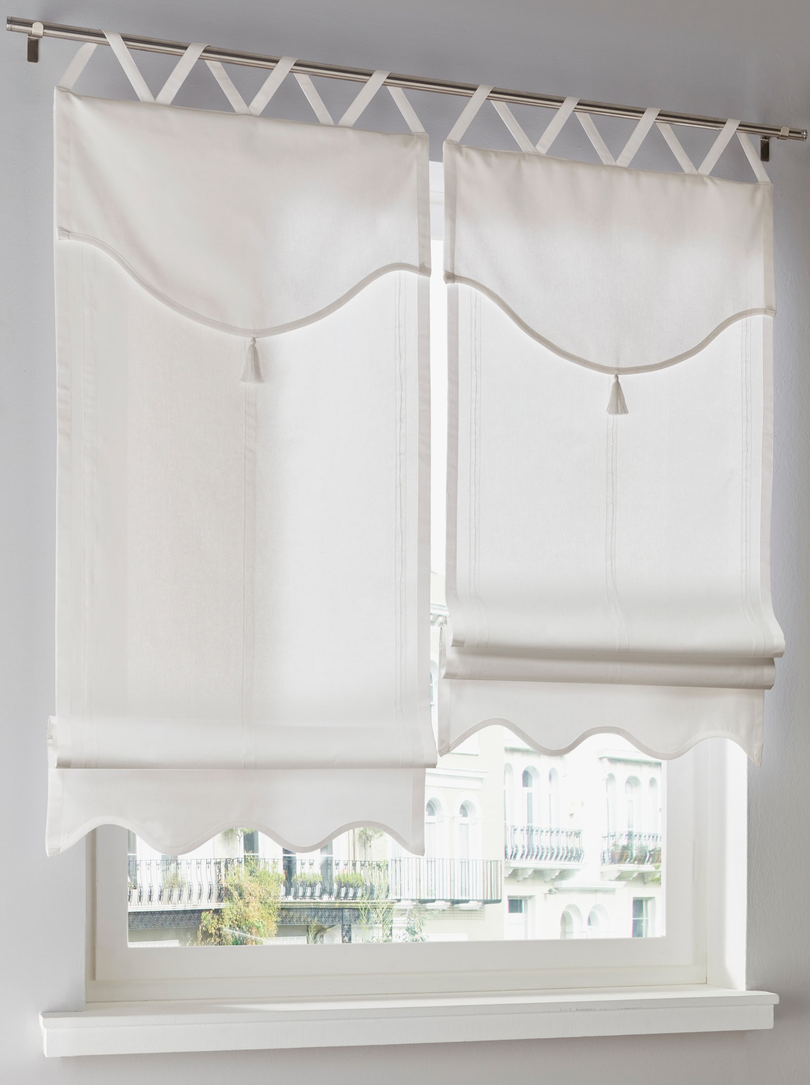 heine home Raffrollo - weiss