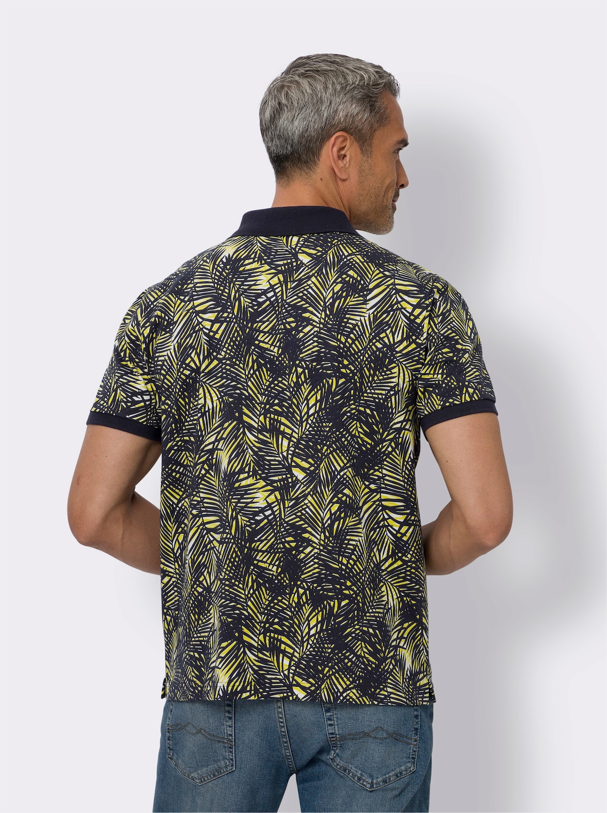 Poloshirt - marine geprint