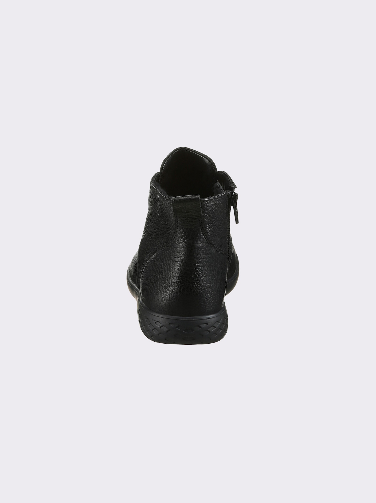 Waldläufer Stiefelette mit wärmendem Futter - schwarz