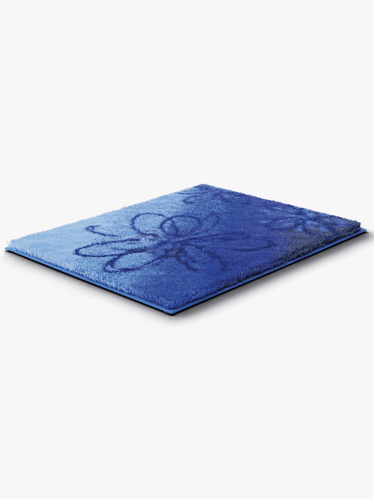 Grund Badematte - blau-braun