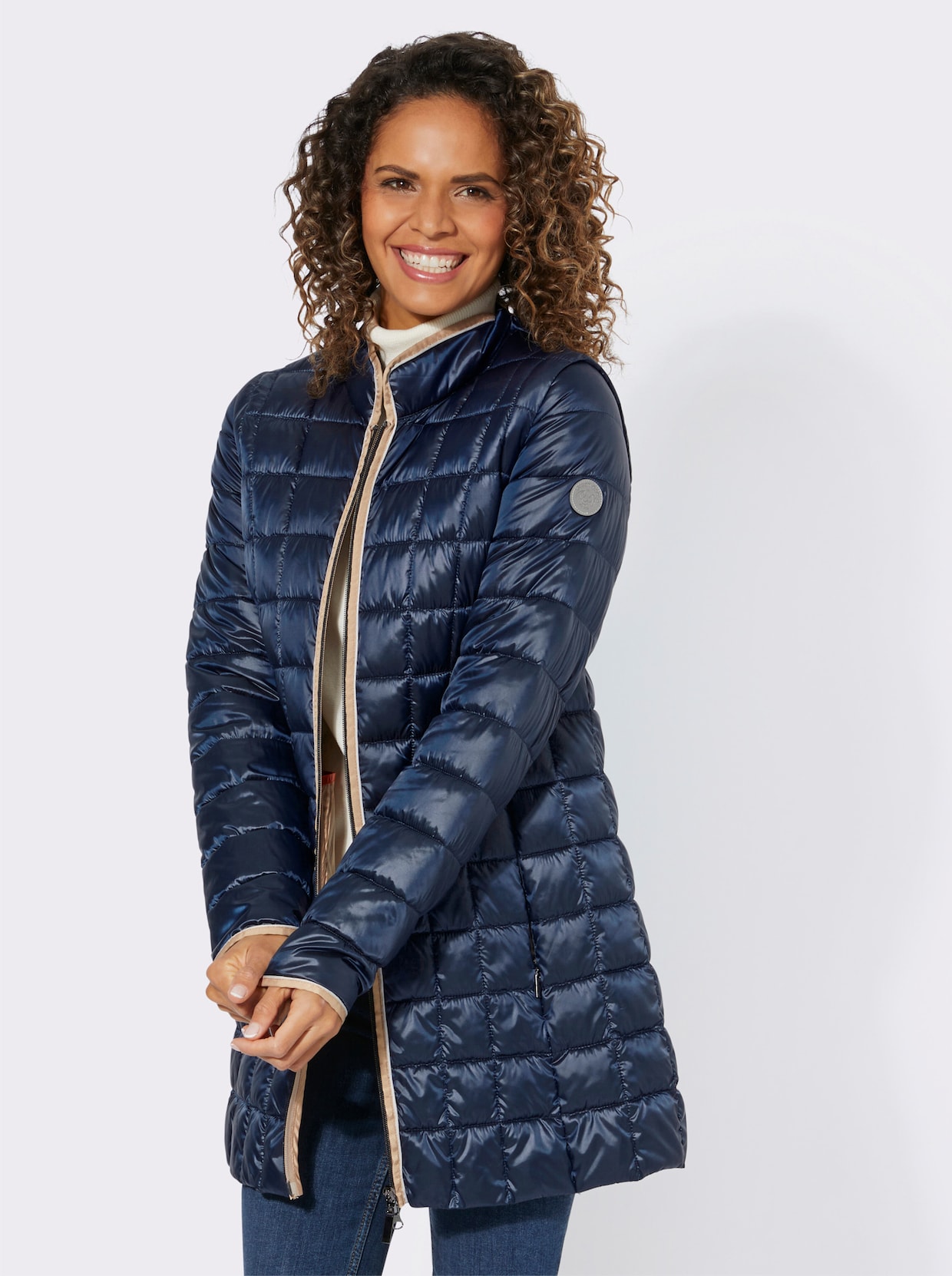 Green Goose Lange jas - marine