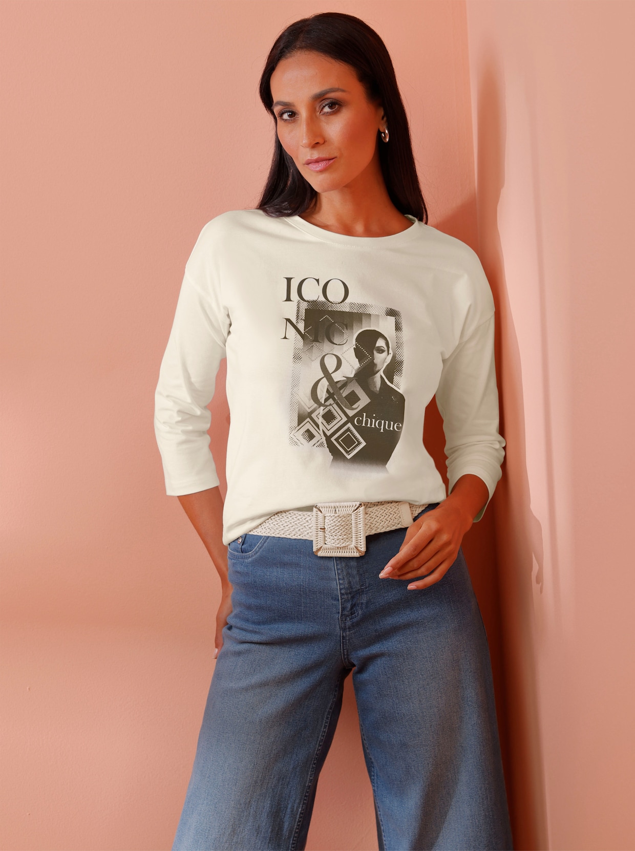 heine 3/4-Arm-Shirt - ecru