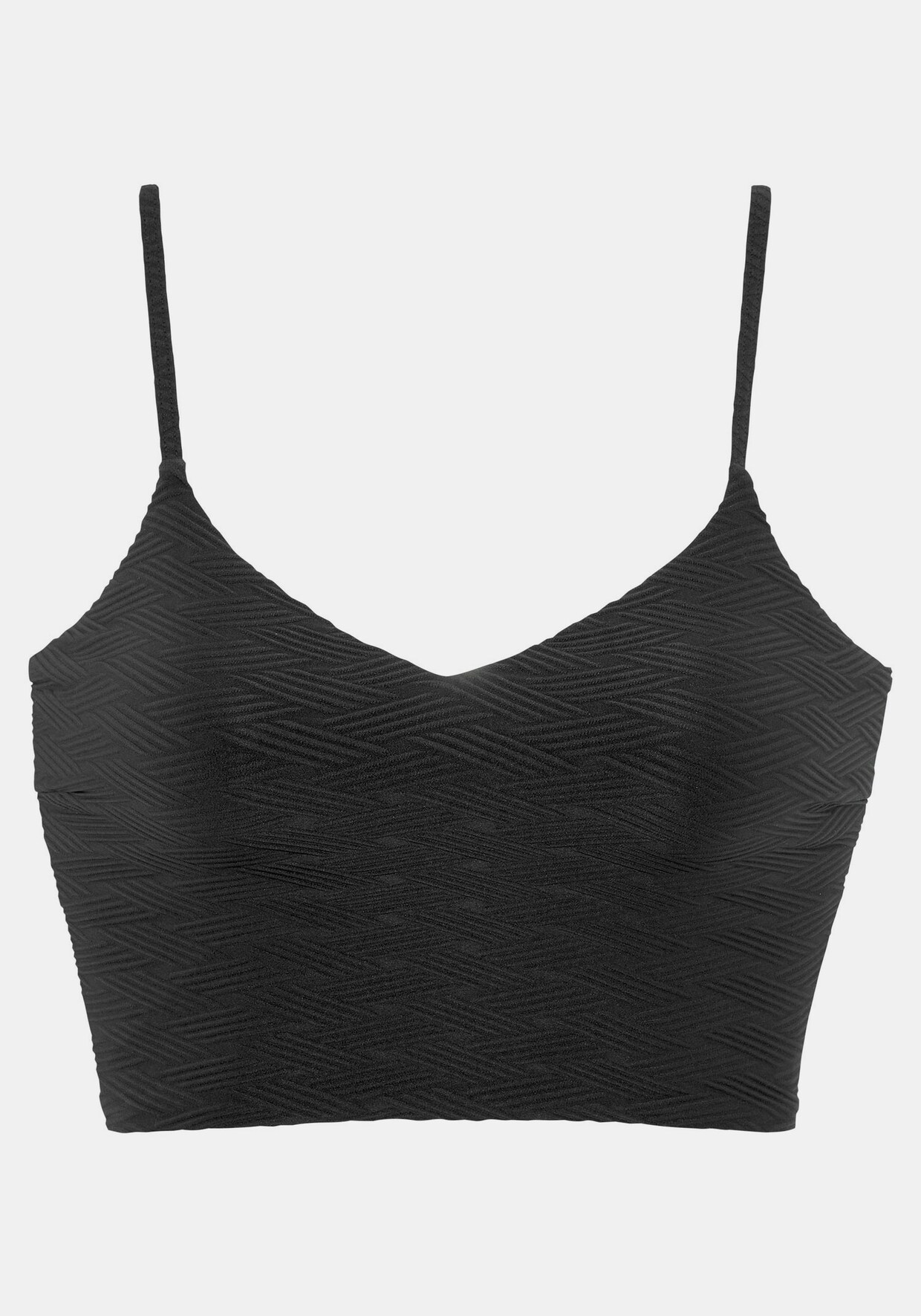 Sunseeker Crop-Bikini-Top - schwarz
