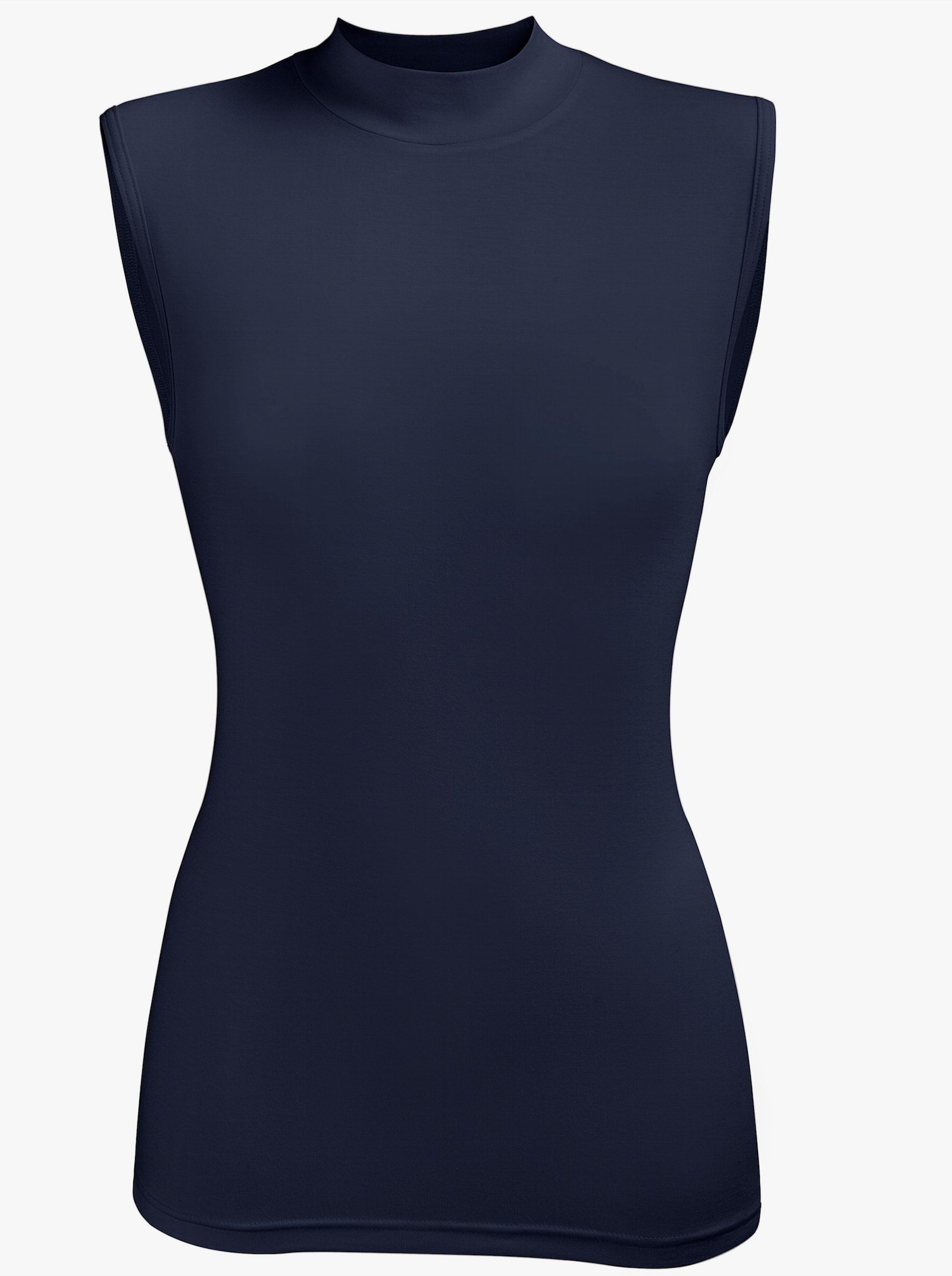 wäschepur Shirt met opstaande kraag van modal - marine