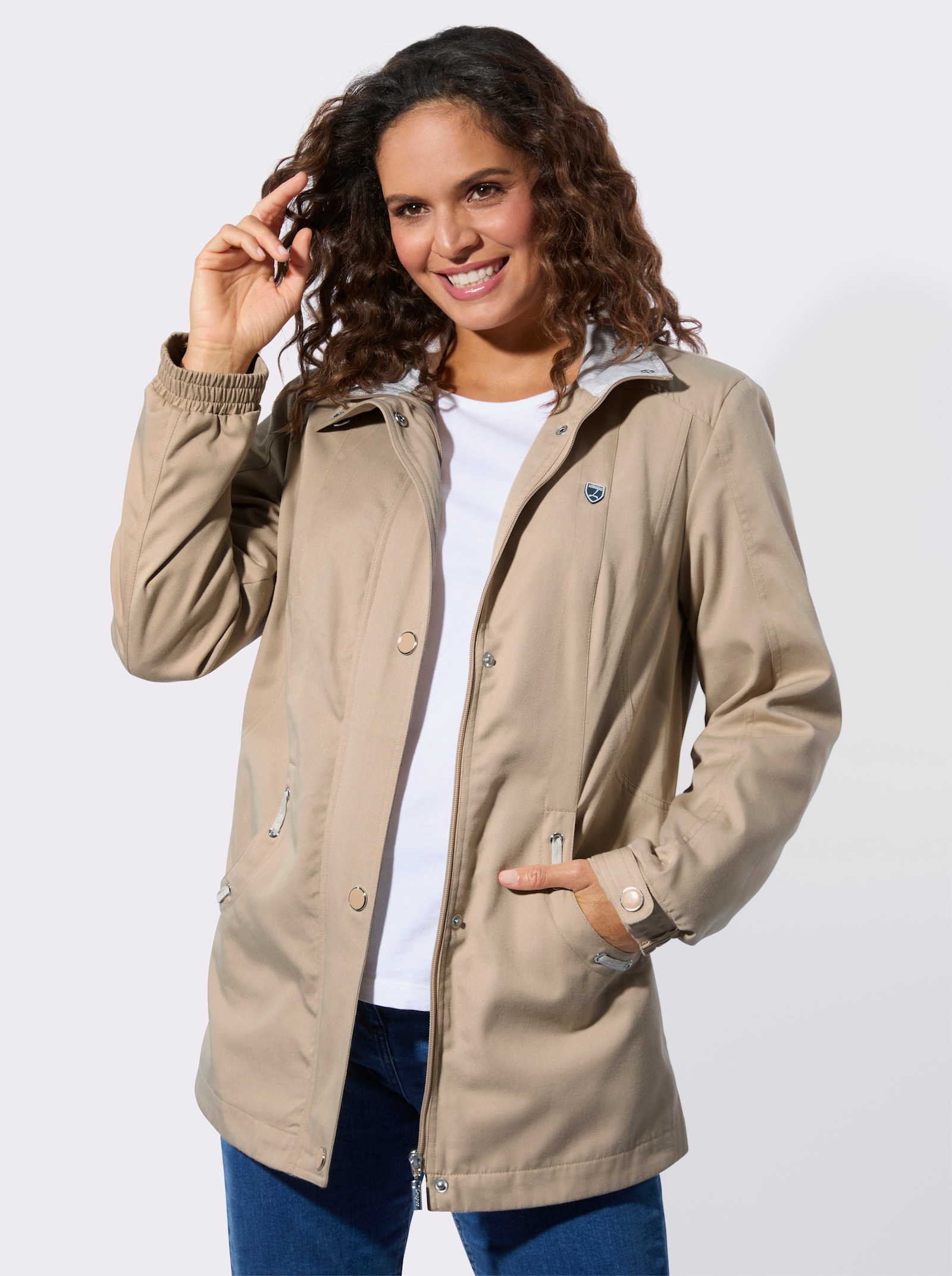 Übergangsjacke in pflegeleichter Qualität - beige