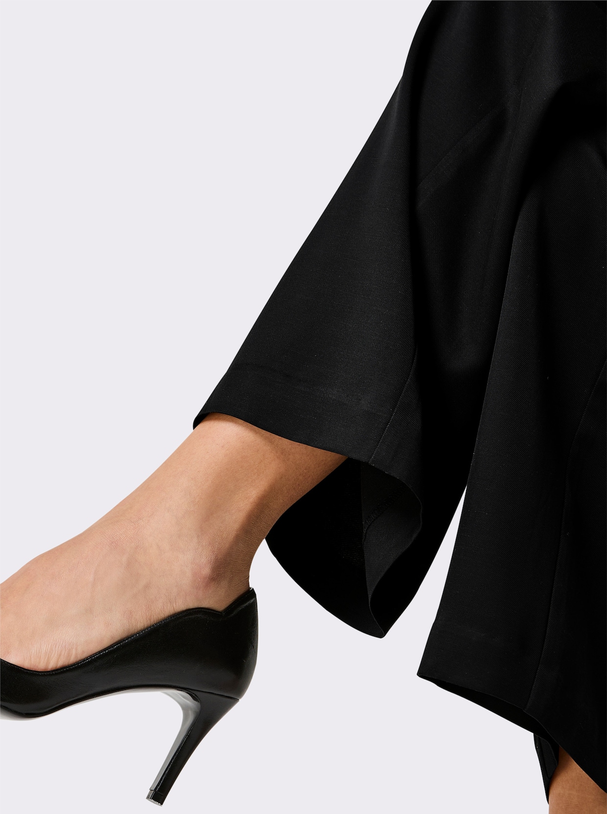 CREATION L PREMIUM Webhose im hochwertigen Mix aus Lyocell und Leinen - schwarz