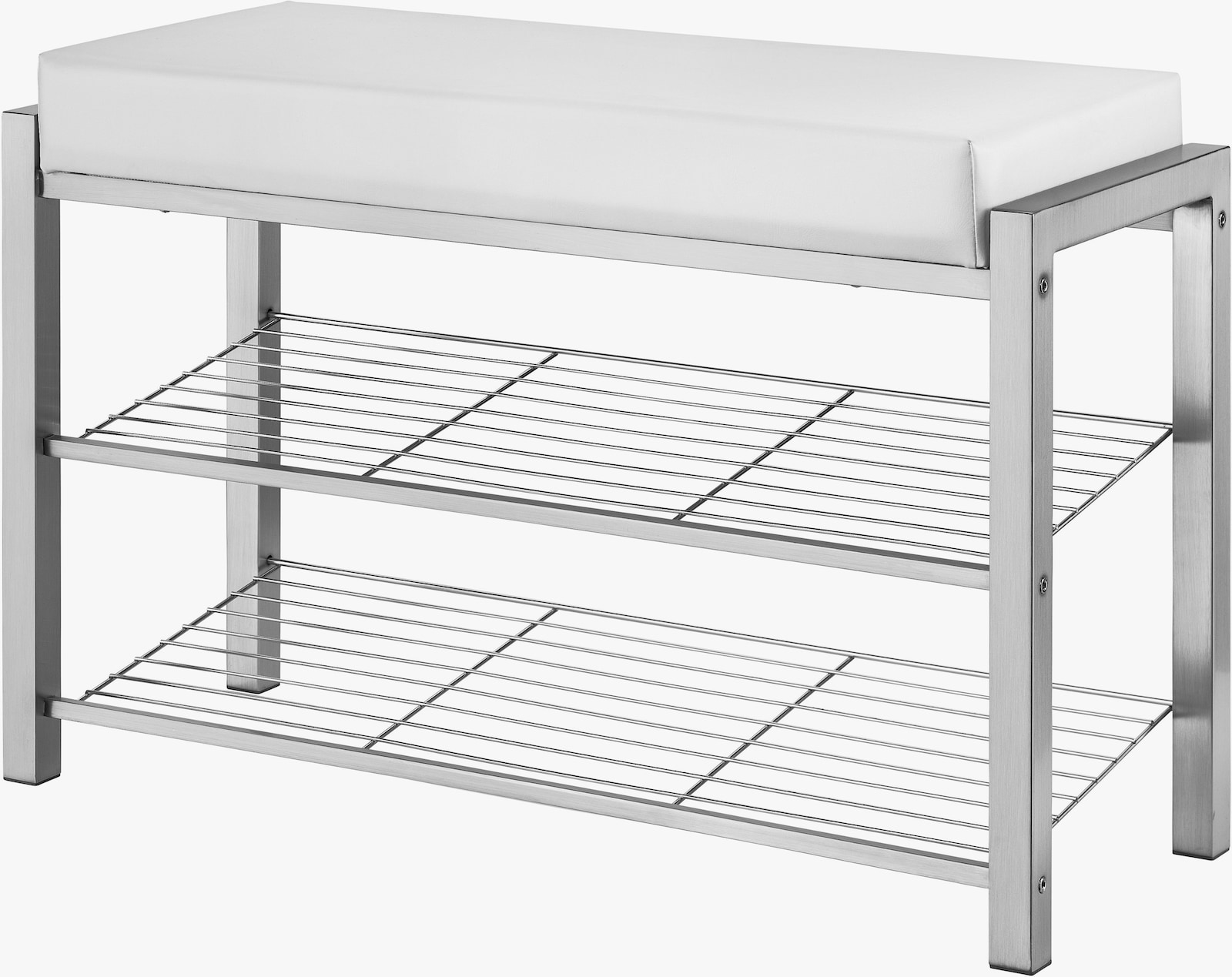 Schuhbank - chromfarben