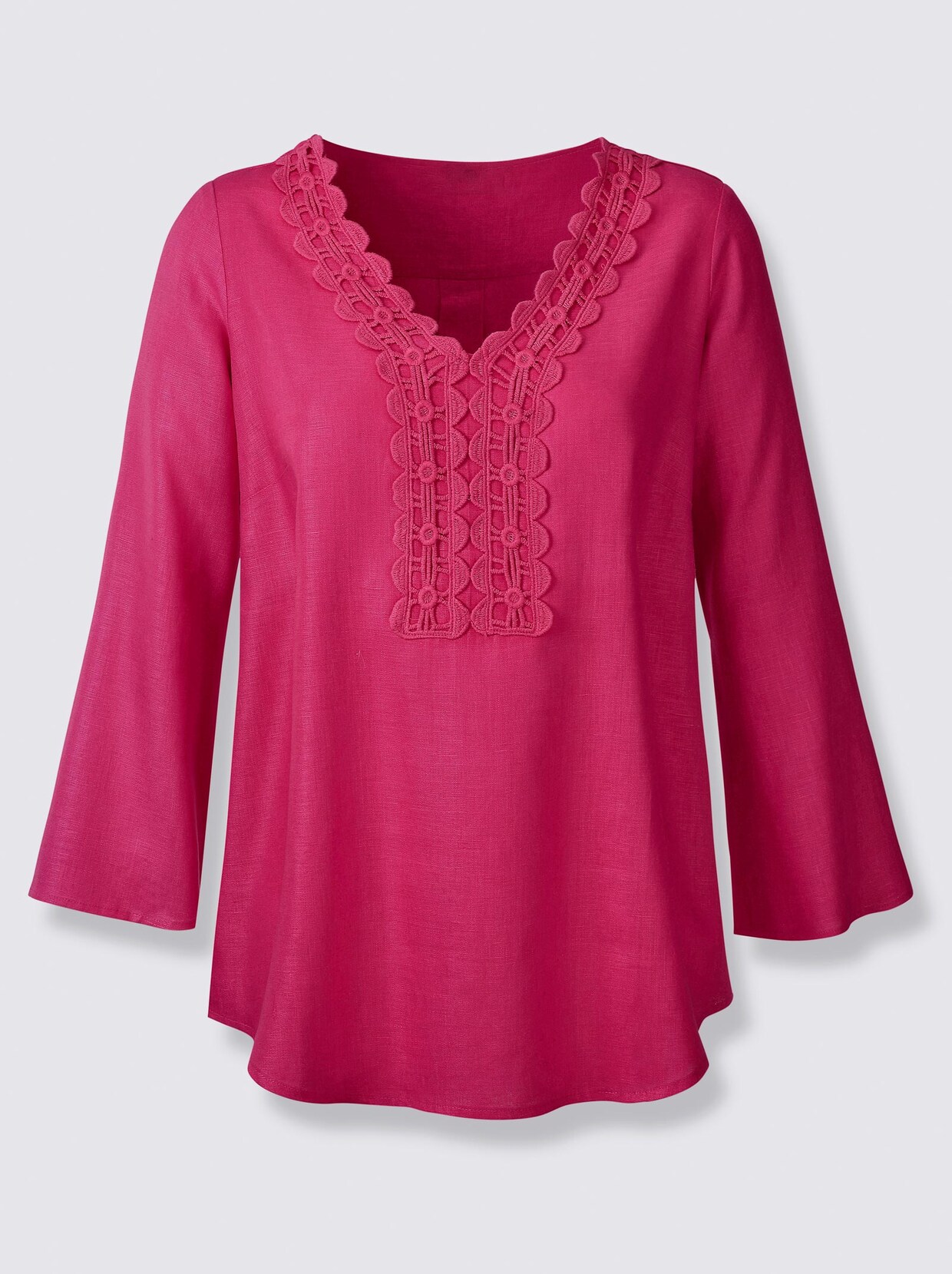Linea Tesini Linnen blouse - pink