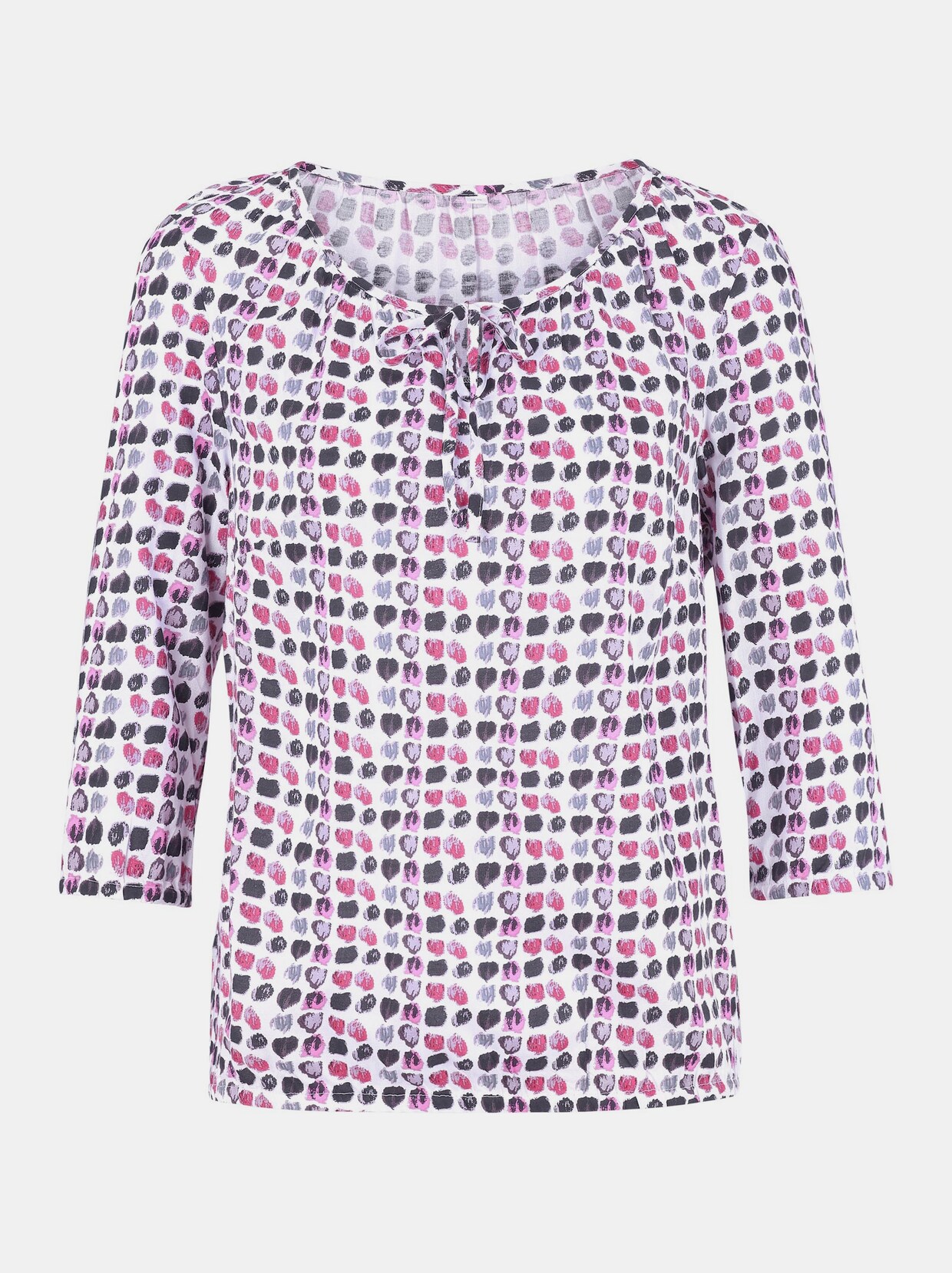 Comfortabele blouse - cyclaam geprint