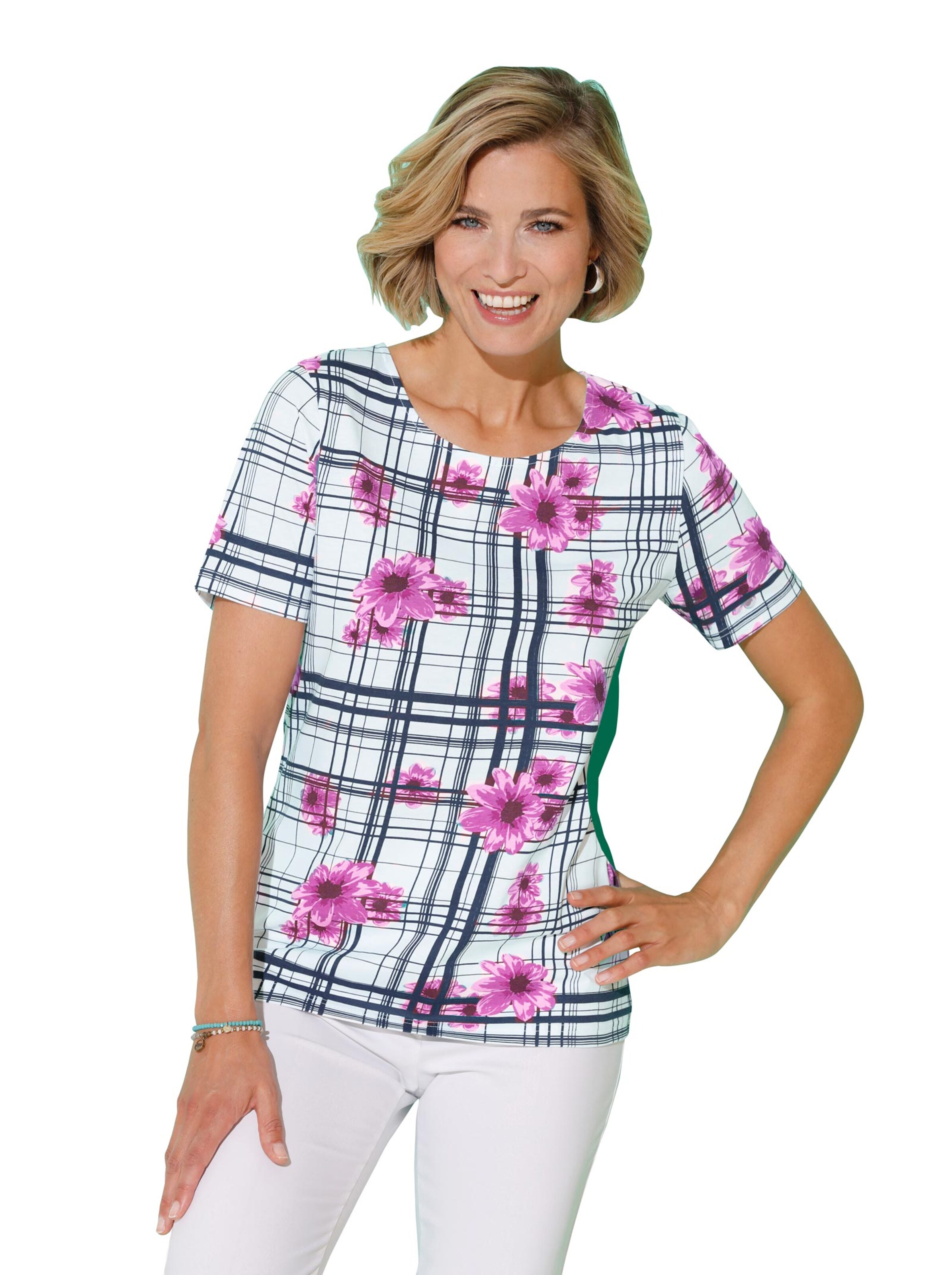 Shirt - fuchsia-bedruckt