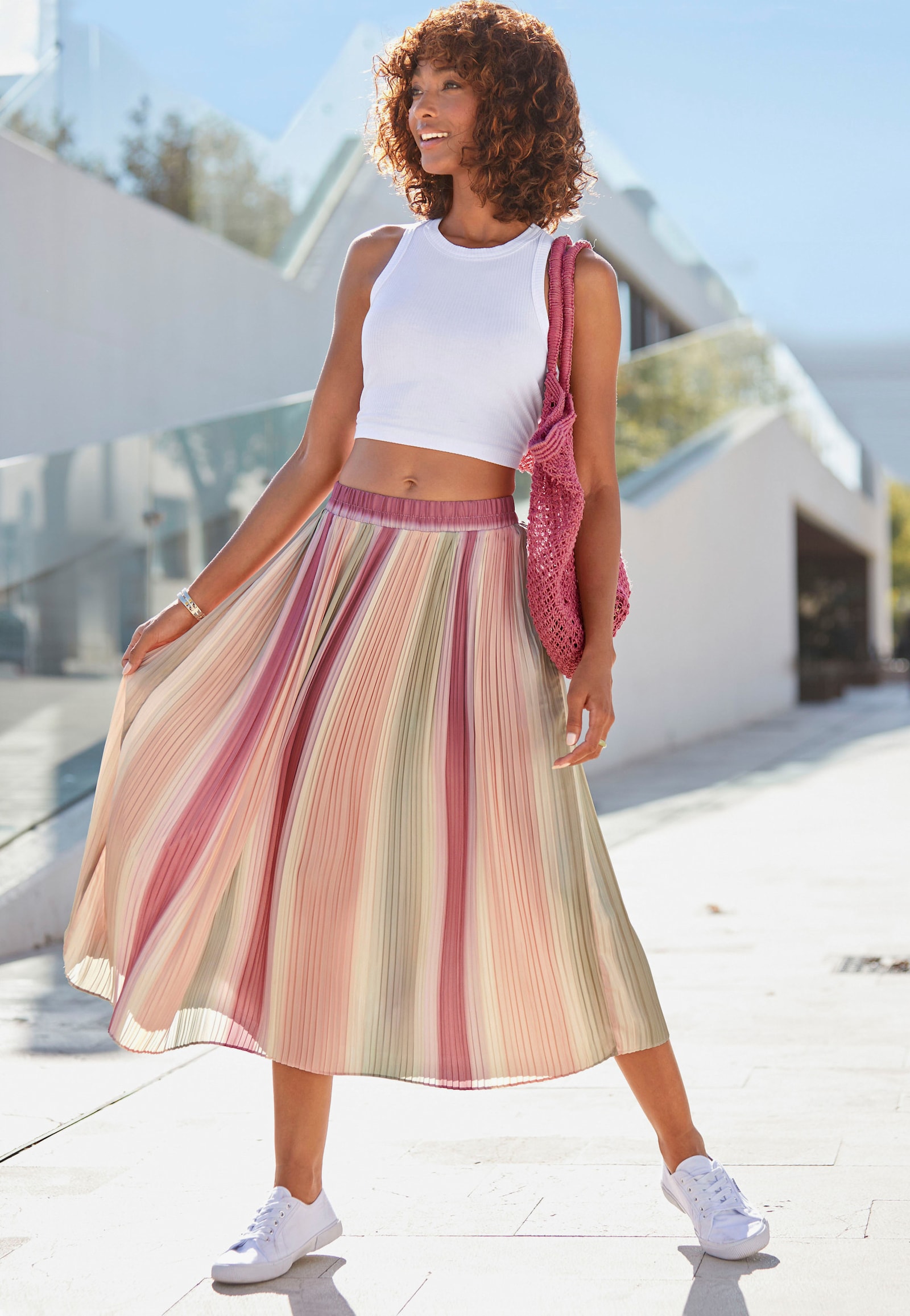 Vivance Jupe plissée - multicolore