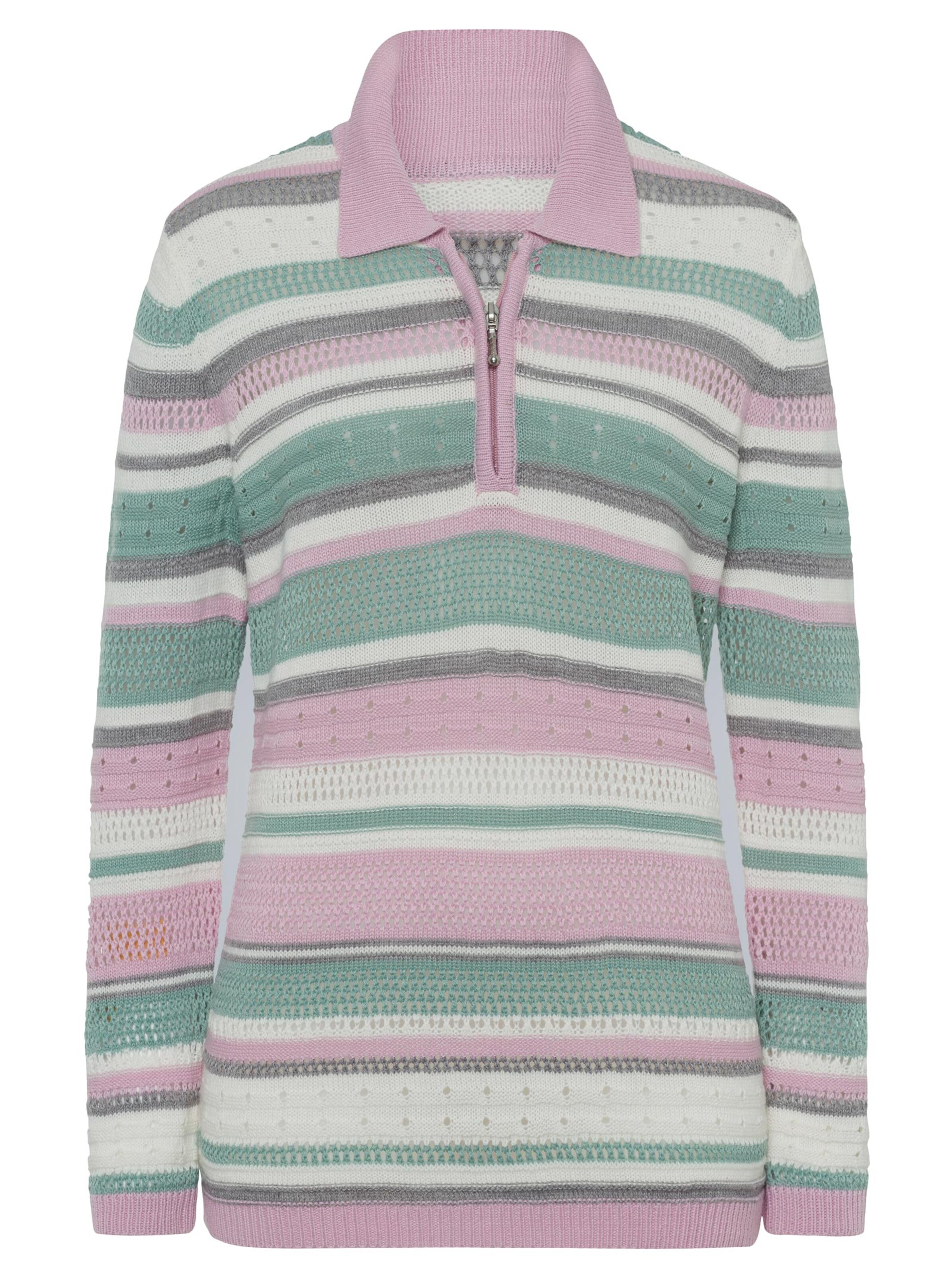 Pullover - mint-geringelt