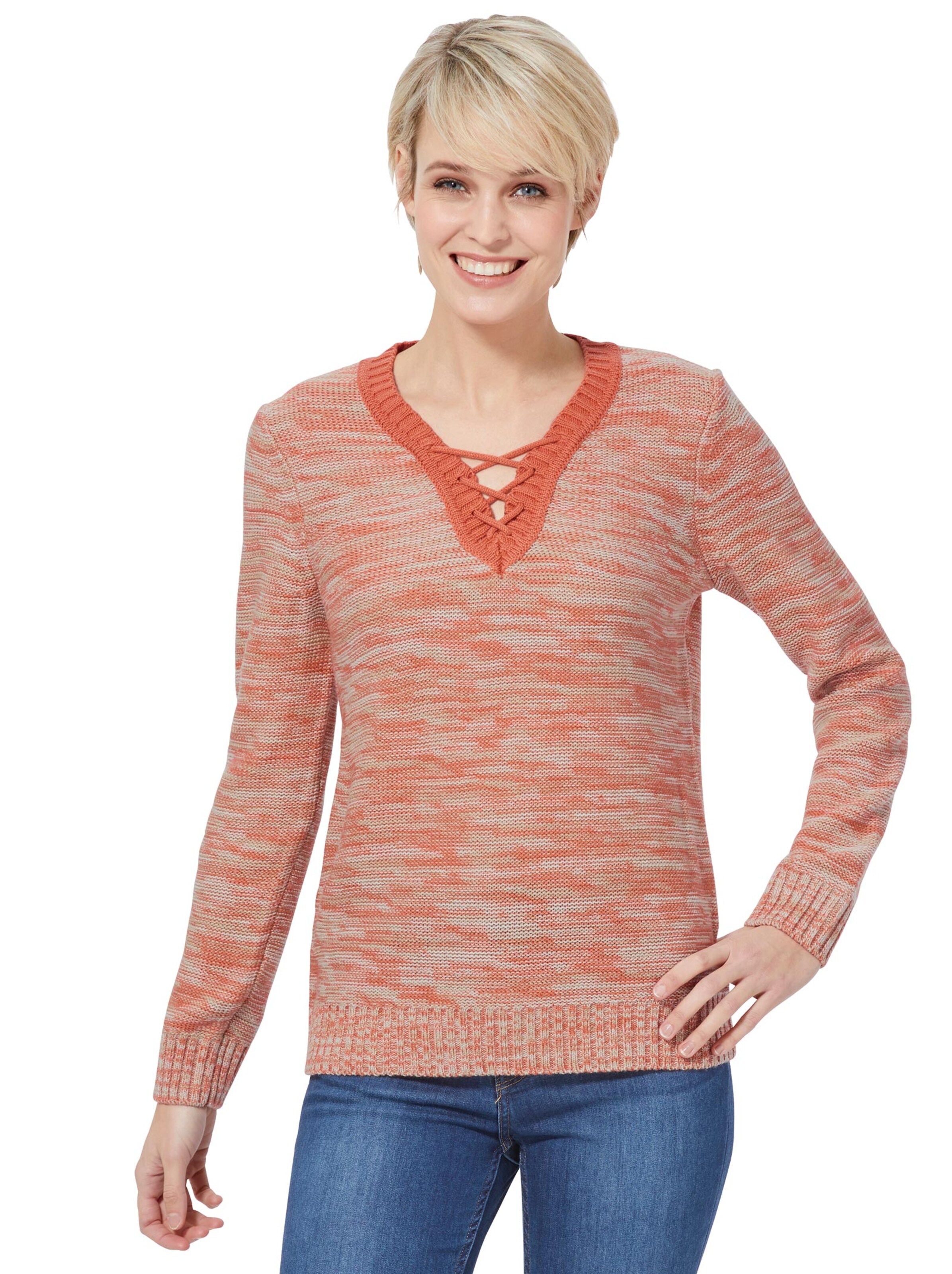 Pullover - mango-meliert