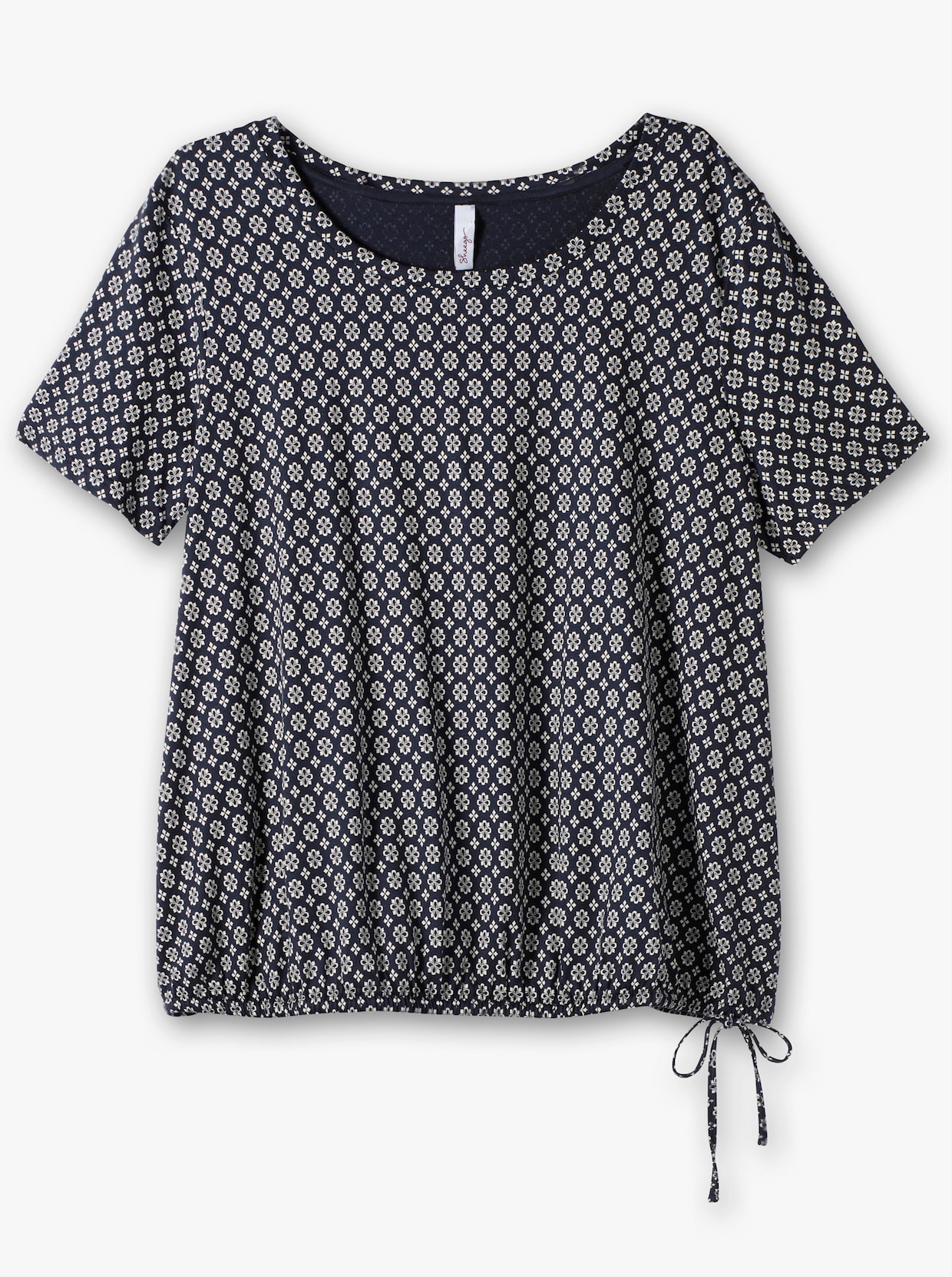 sheego T-Shirt - nachtblau-gemustert