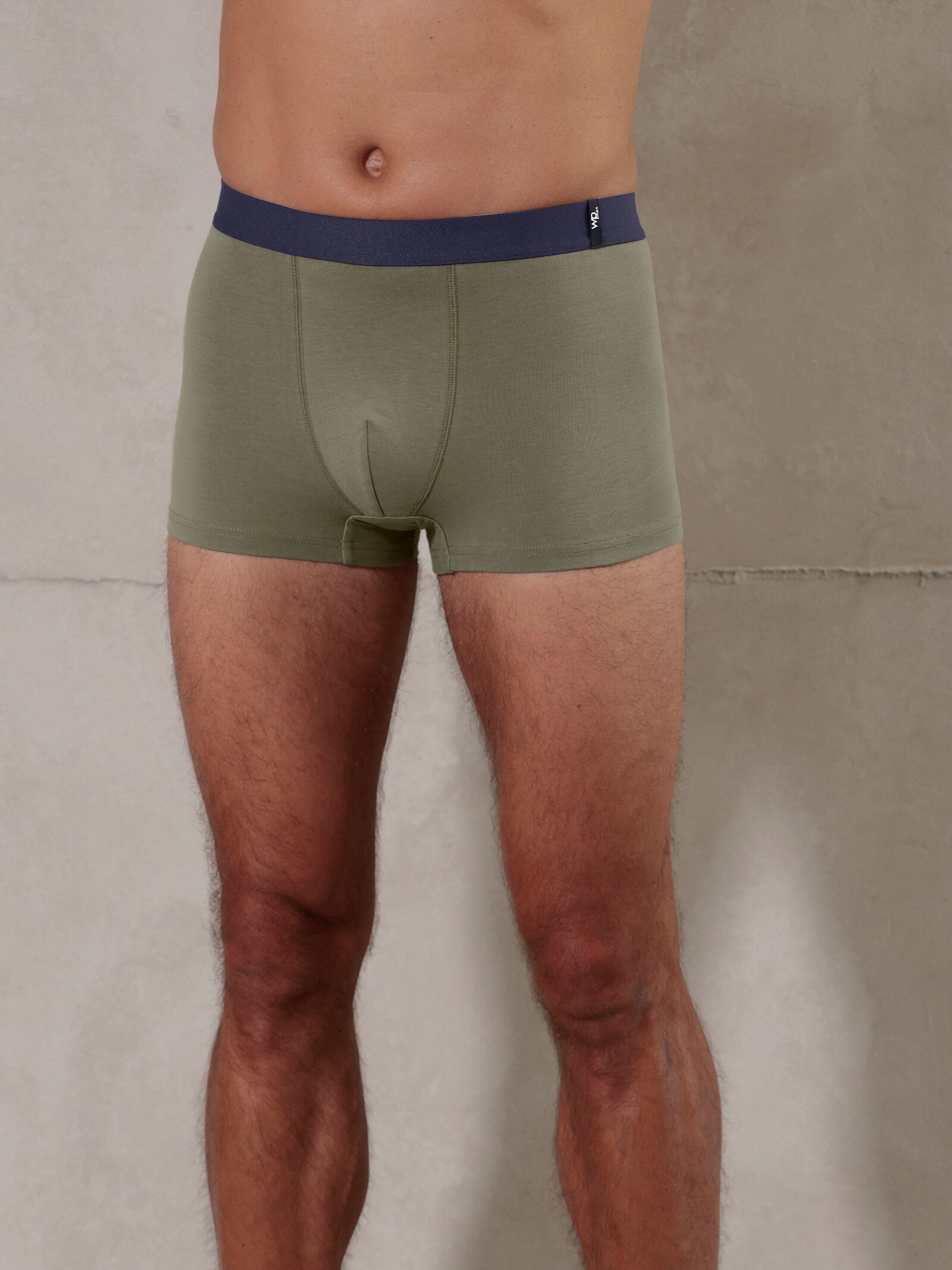 wäschepur men Pants - marine-khaki-bedruckt + marine + khaki