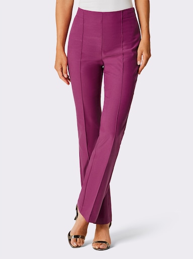 CREATION L PREMIUM Stoffhose mit weitem Bein, Lyocell-Qualität - magenta