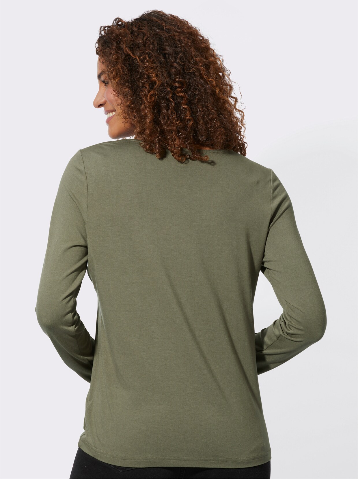 Shirt met lange mouwen - kaki