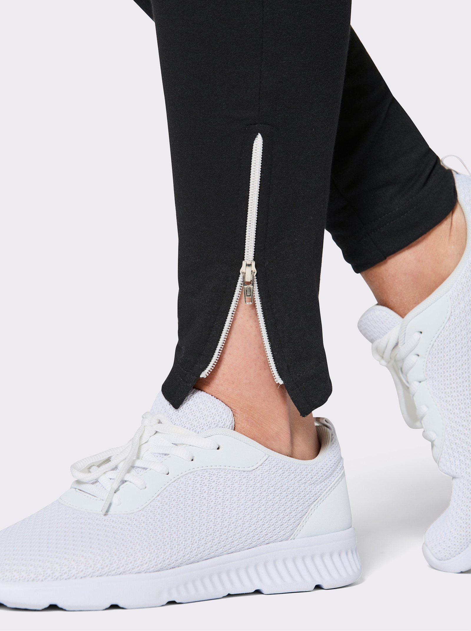 Catamaran Sports Freizeithose mit Reißverschluss am Saum - schwarz