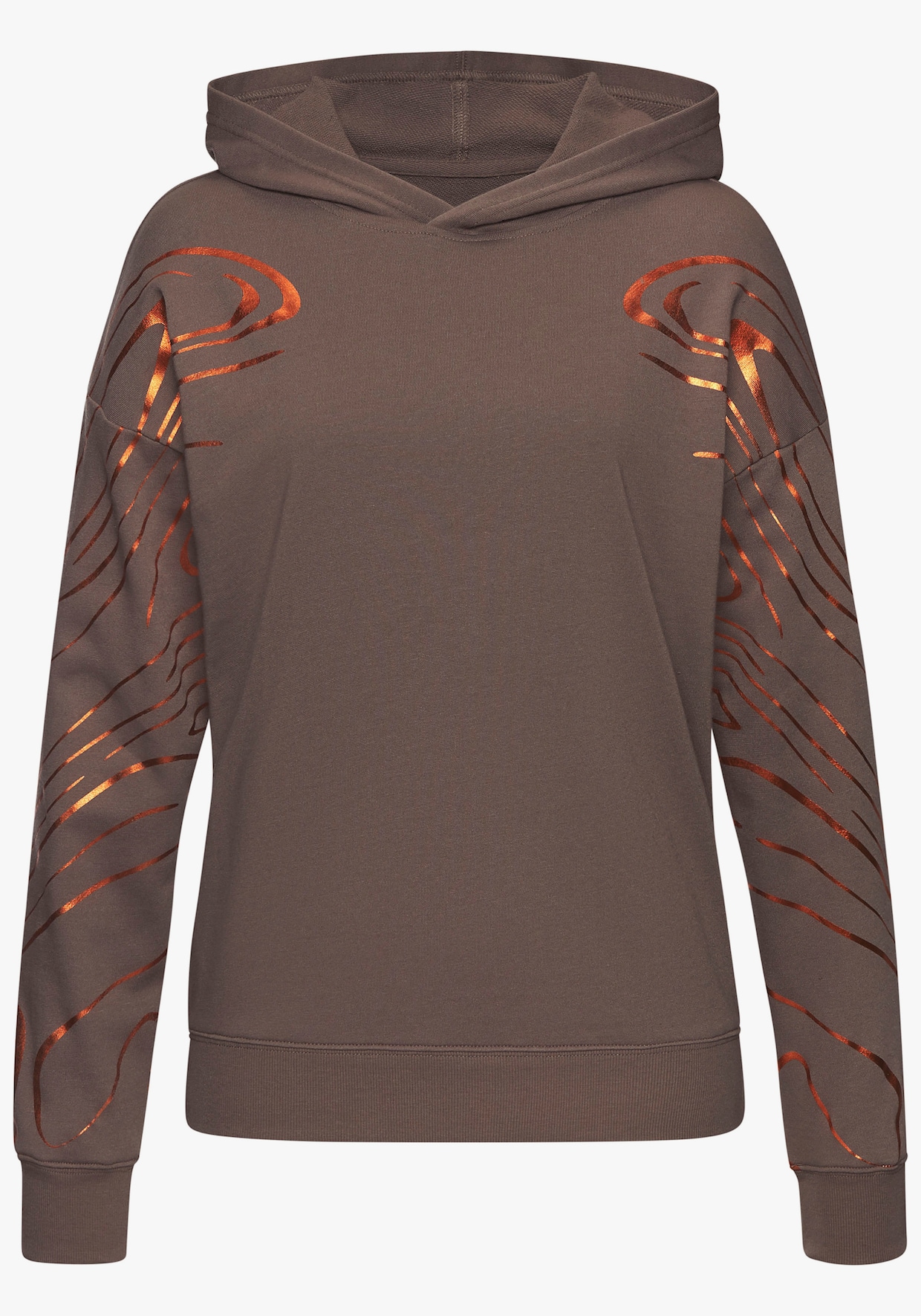 LASCANA ACTIVE Hoodie - bruin, koper
