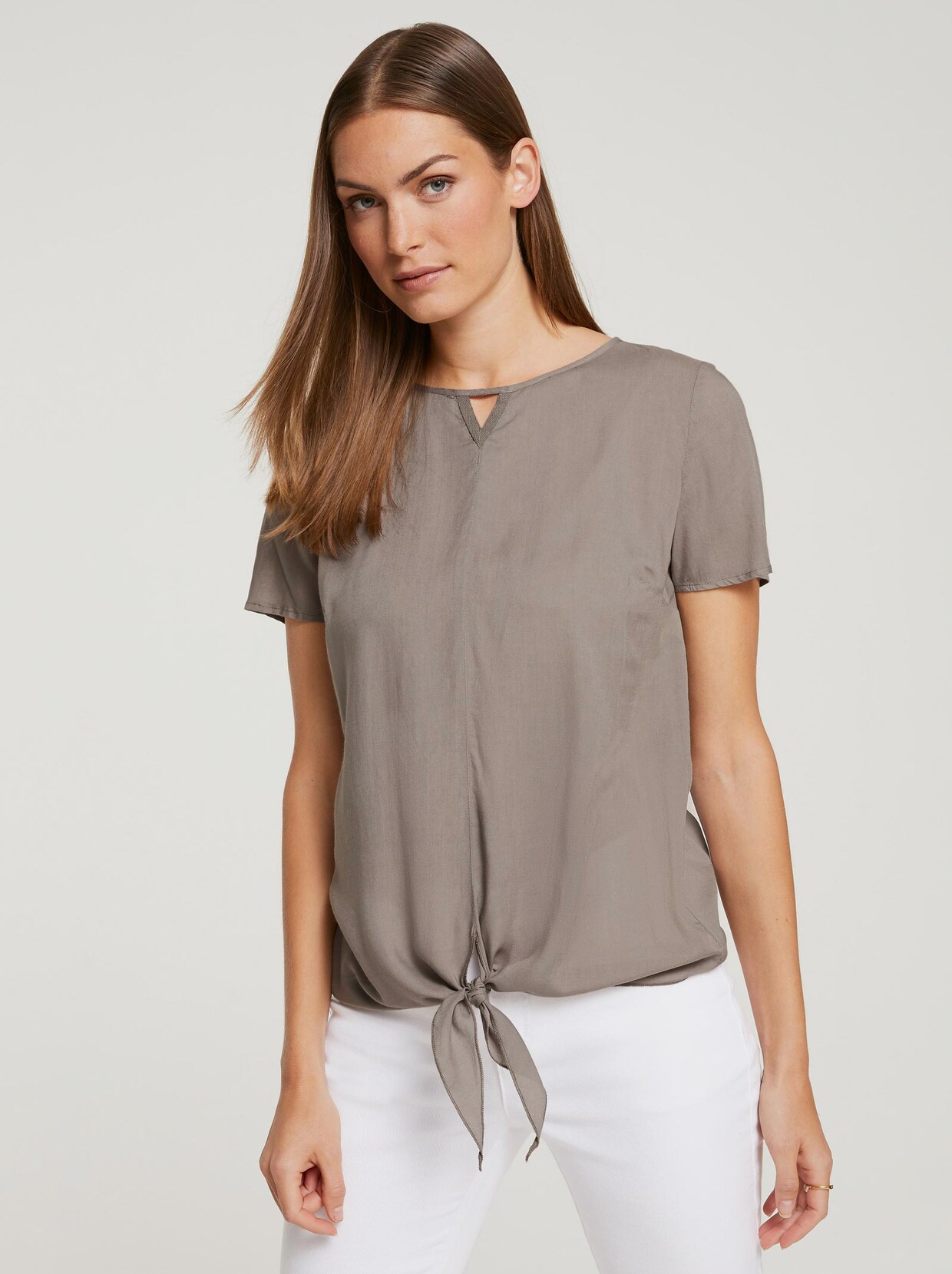Linea Tesini Blusentop - taupe