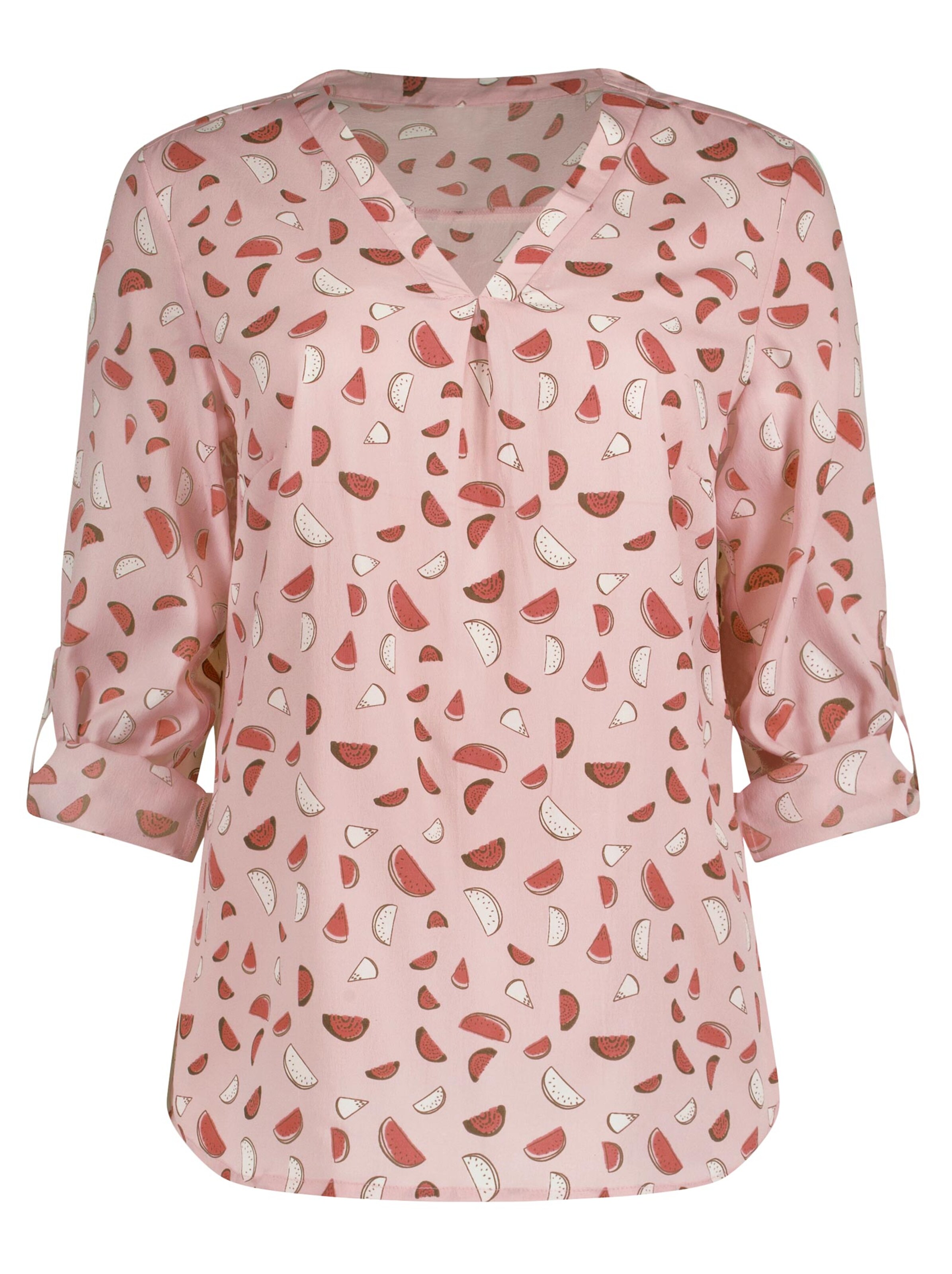 Bluse - koralle-bedruckt