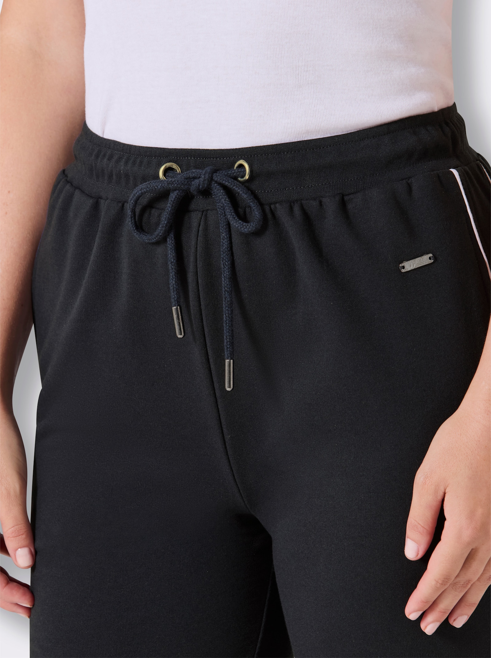 feel good Hose kurz - schwarz-weiß