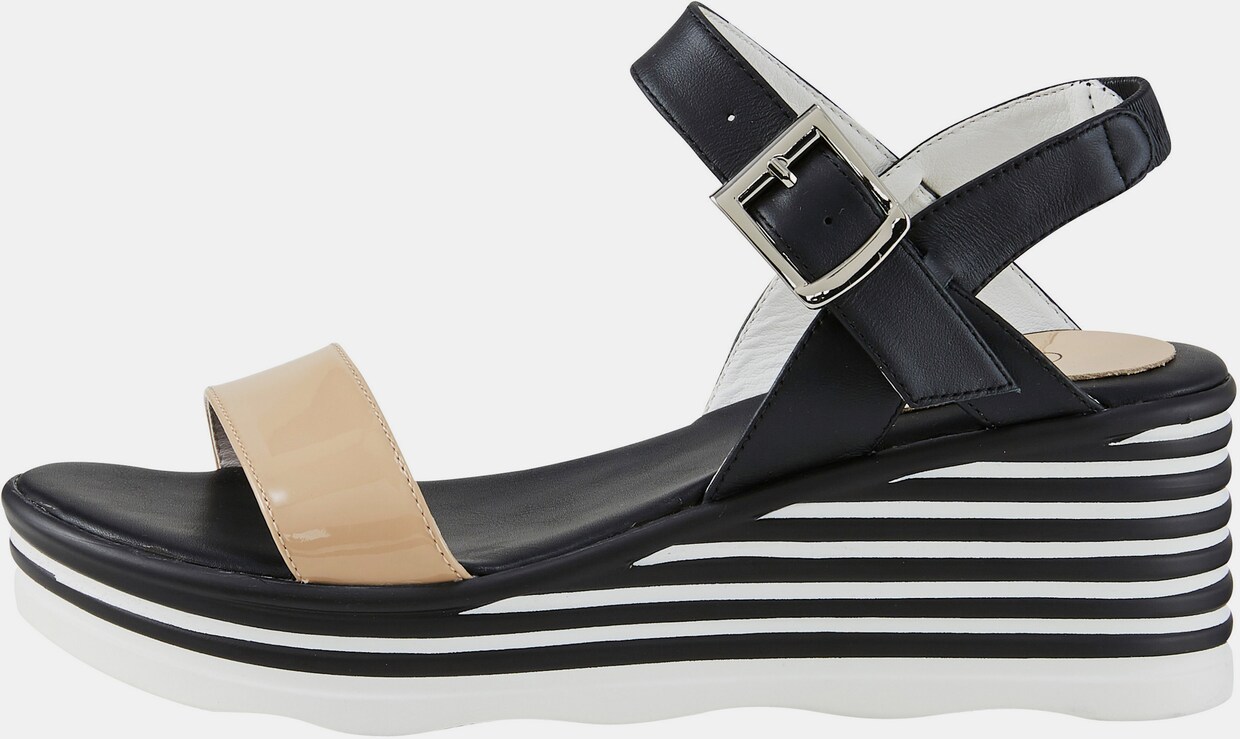 heine Sandalette - schwarz-weiß