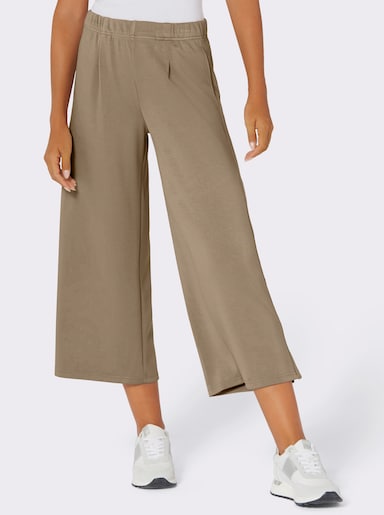 Culotte mit hohen Seitenschlitzen - schlamm